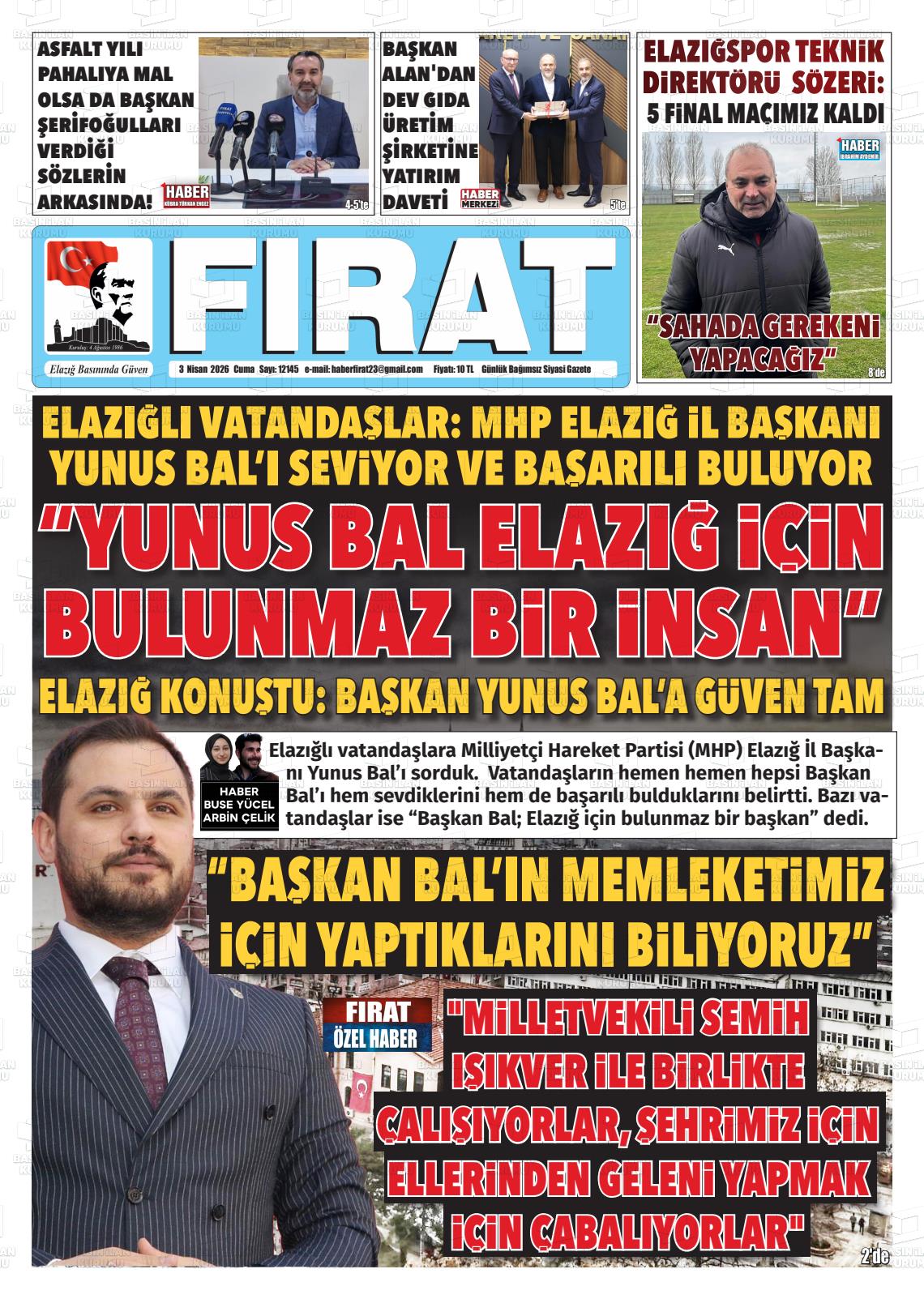 Elazig Firatgazetesi 03.04.2026