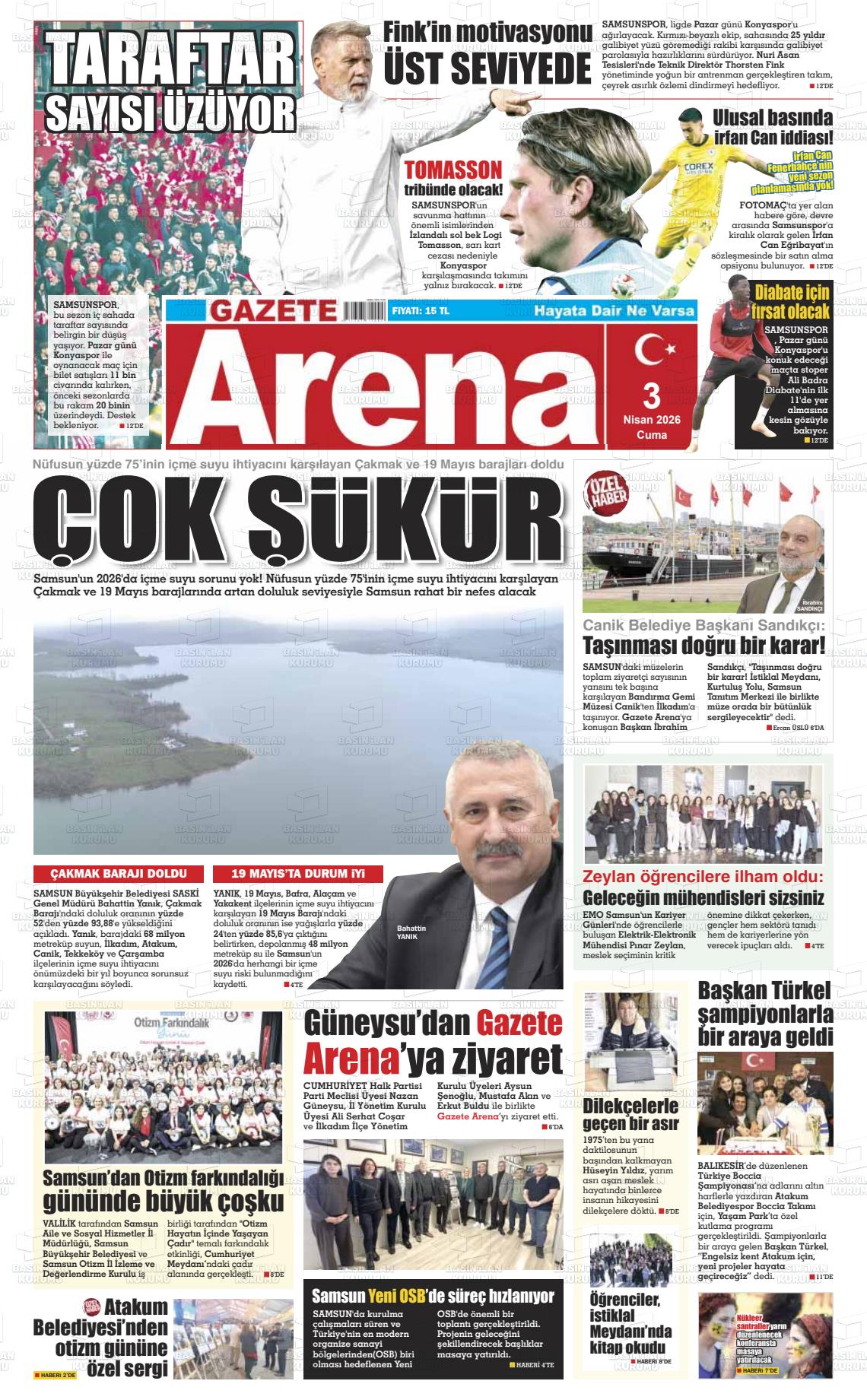 Samsun Gazetearena 03.04.2026