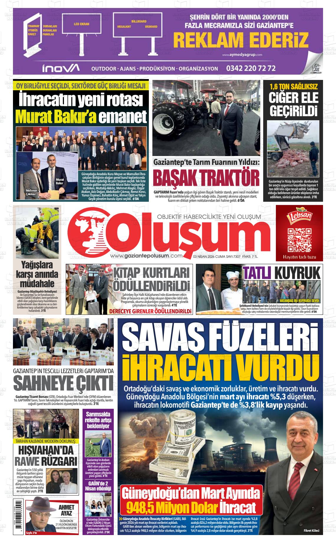 Gaziantep Olusum 03.04.2026