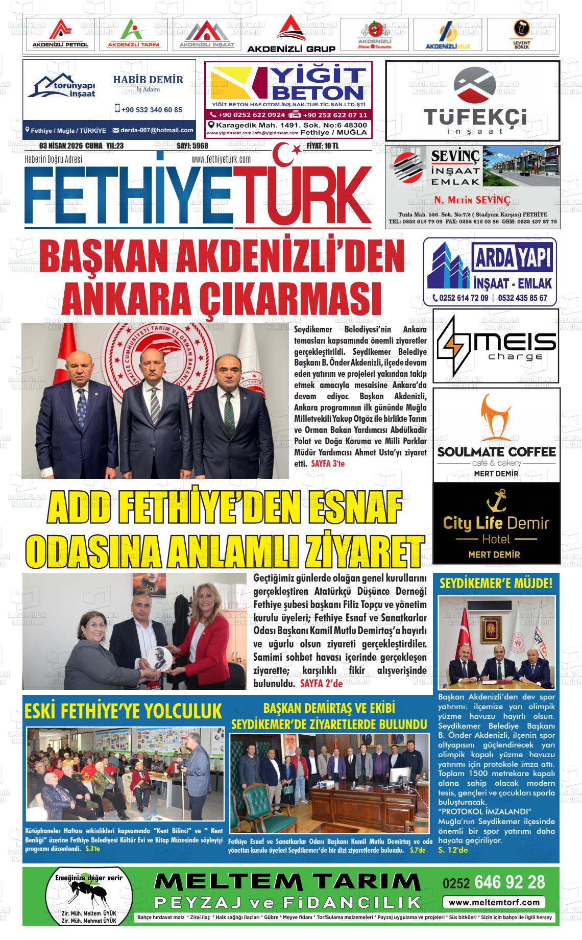 Mugla Gozdefethiye 03.04.2026