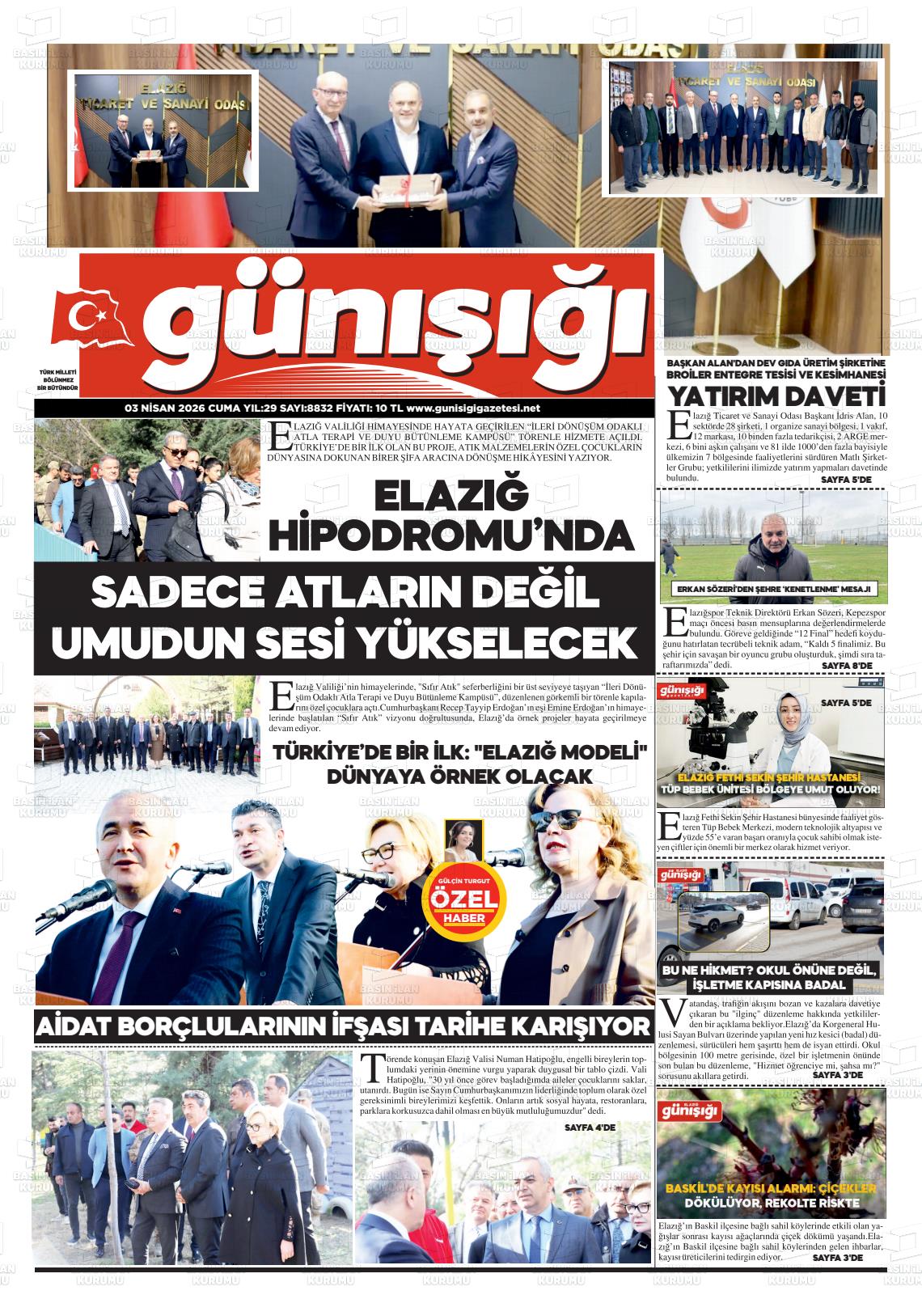 Elazig Gunisigi 03.04.2026