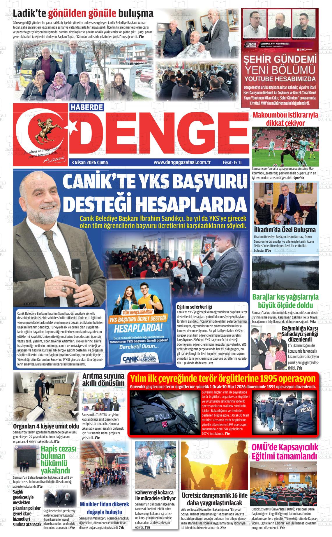 Samsun Haberdedenge 03.04.2026