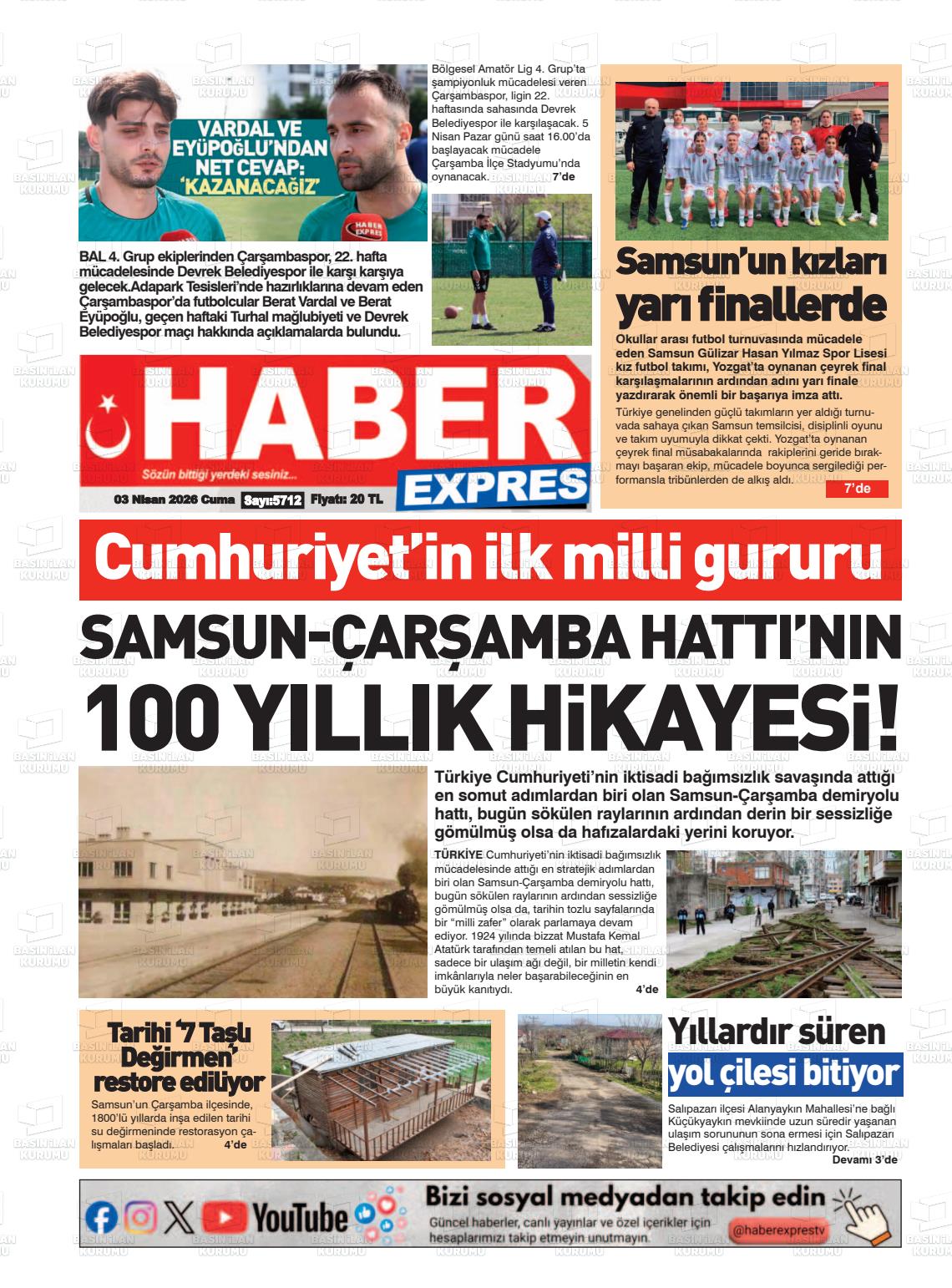 Samsun Haberexpres 03.04.2026