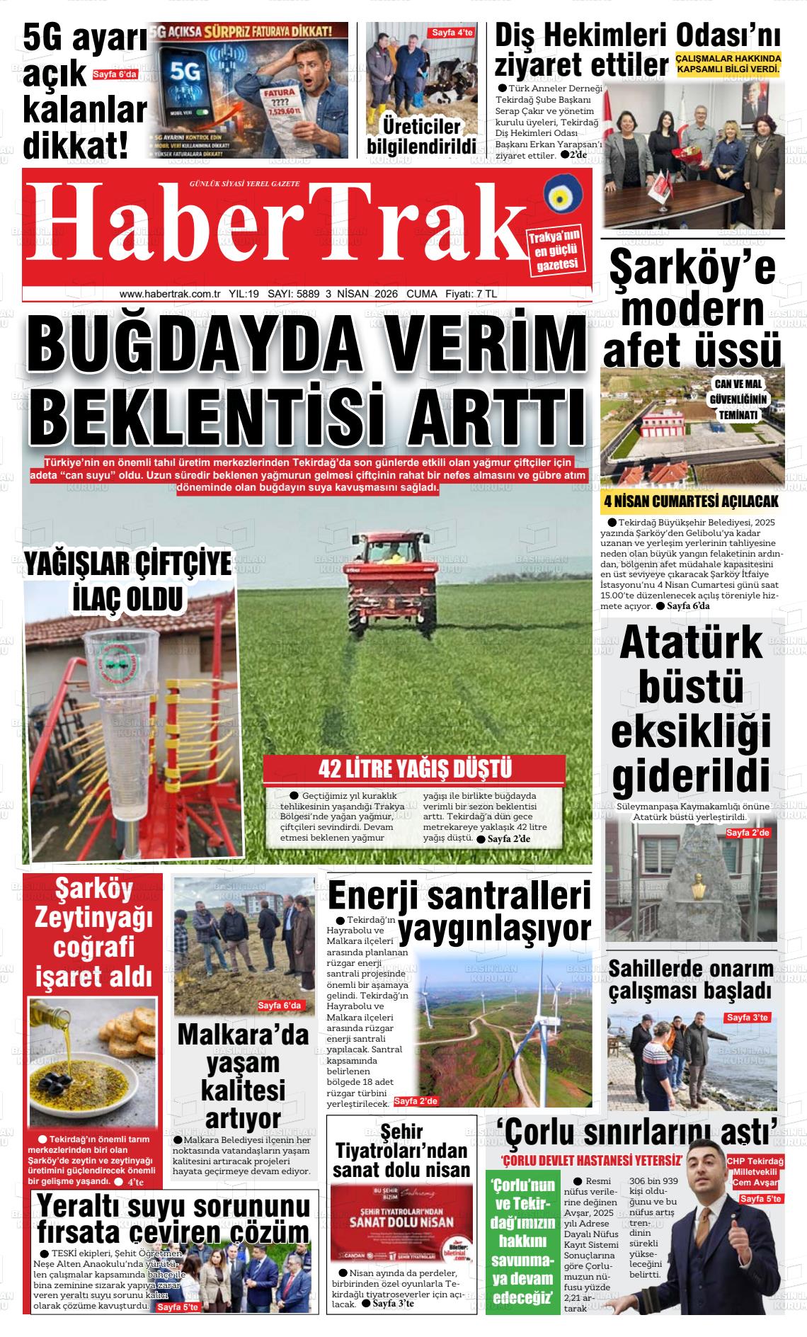 Tekirdag Habertrak 03.04.2026
