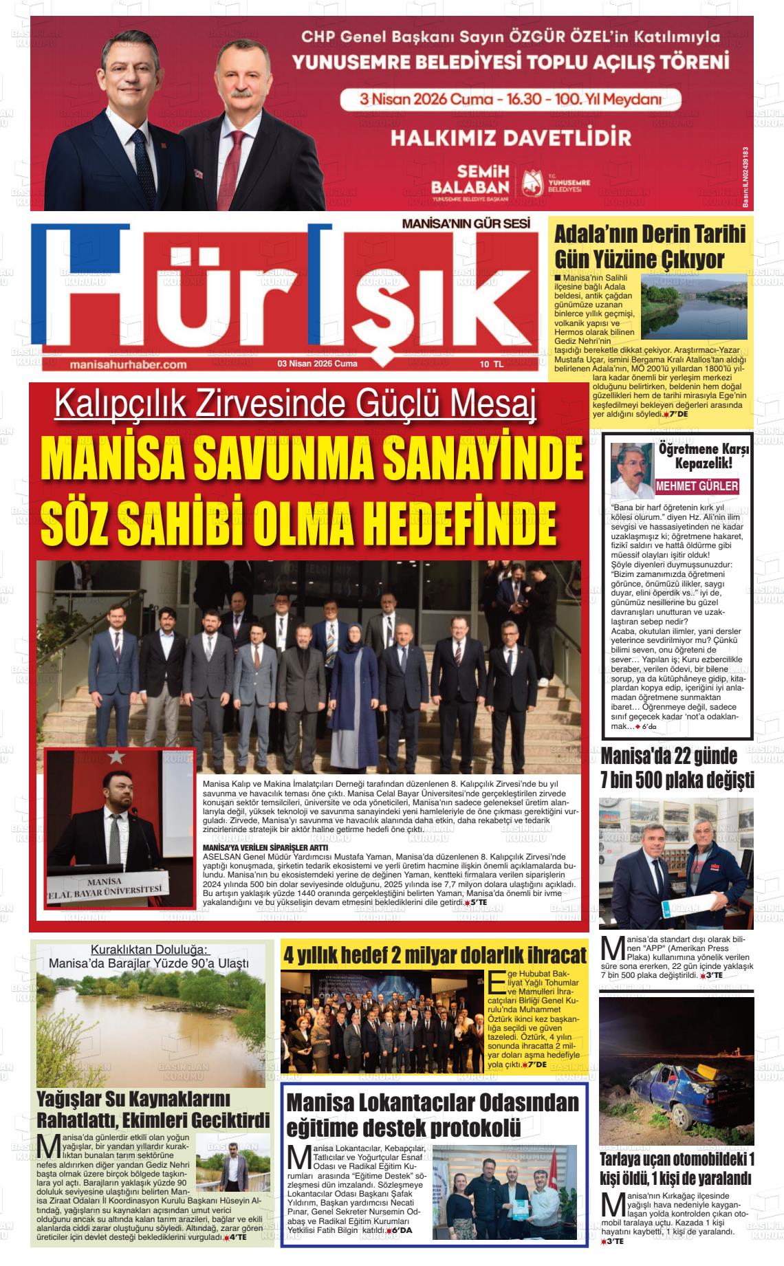 Manisa Hurisik 03.04.2026