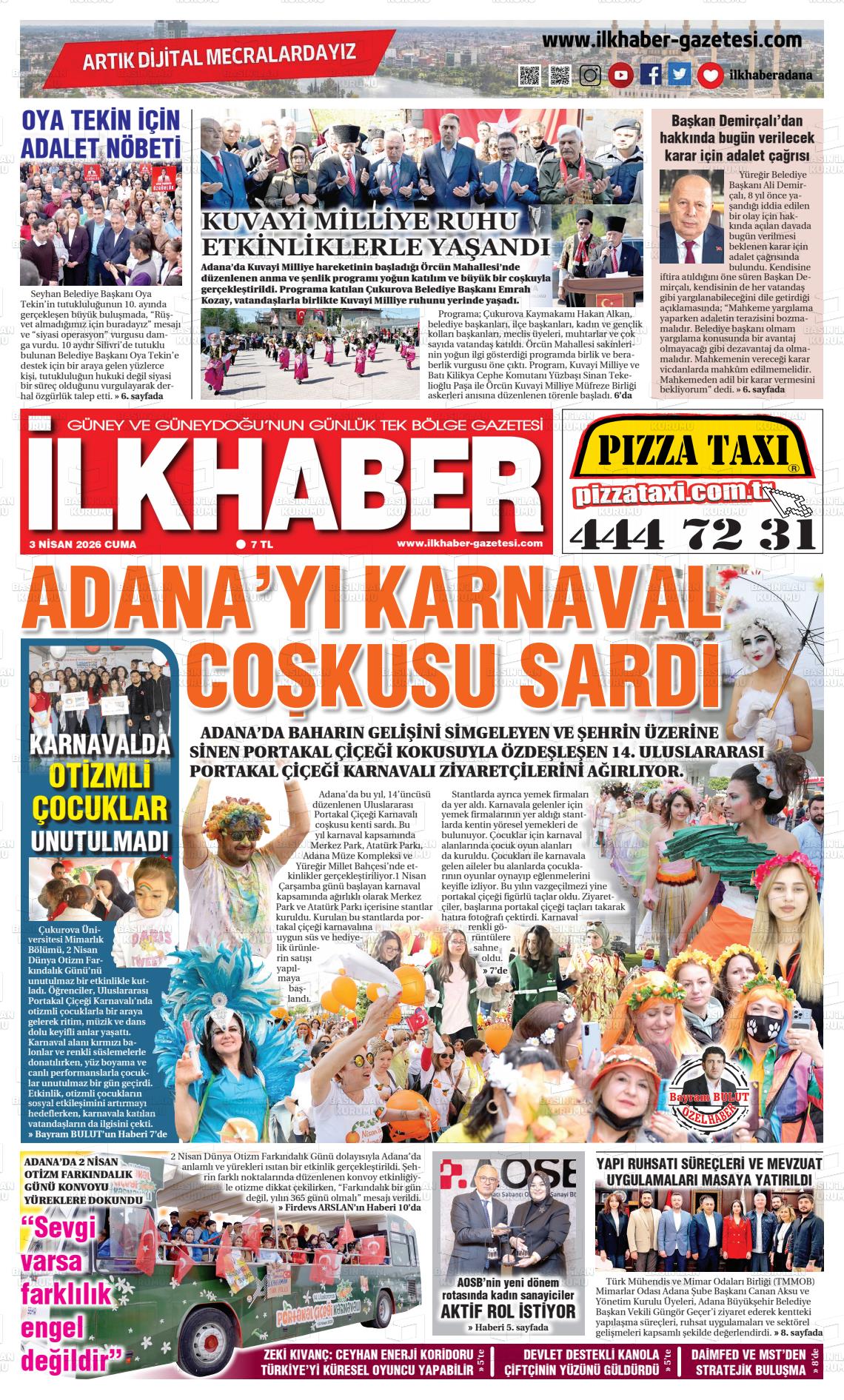Adana Ilkhaber 03.04.2026