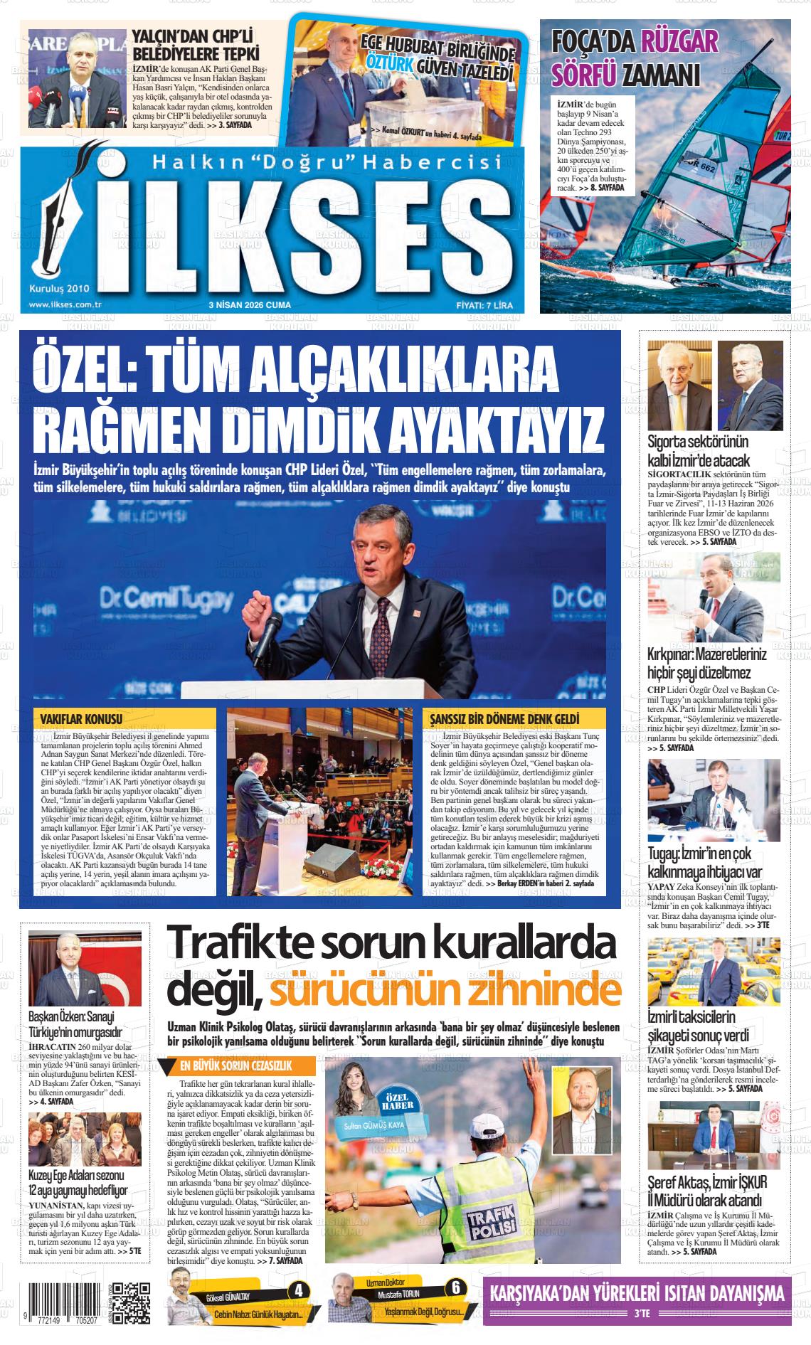 Izmir Ilkses 03.04.2026