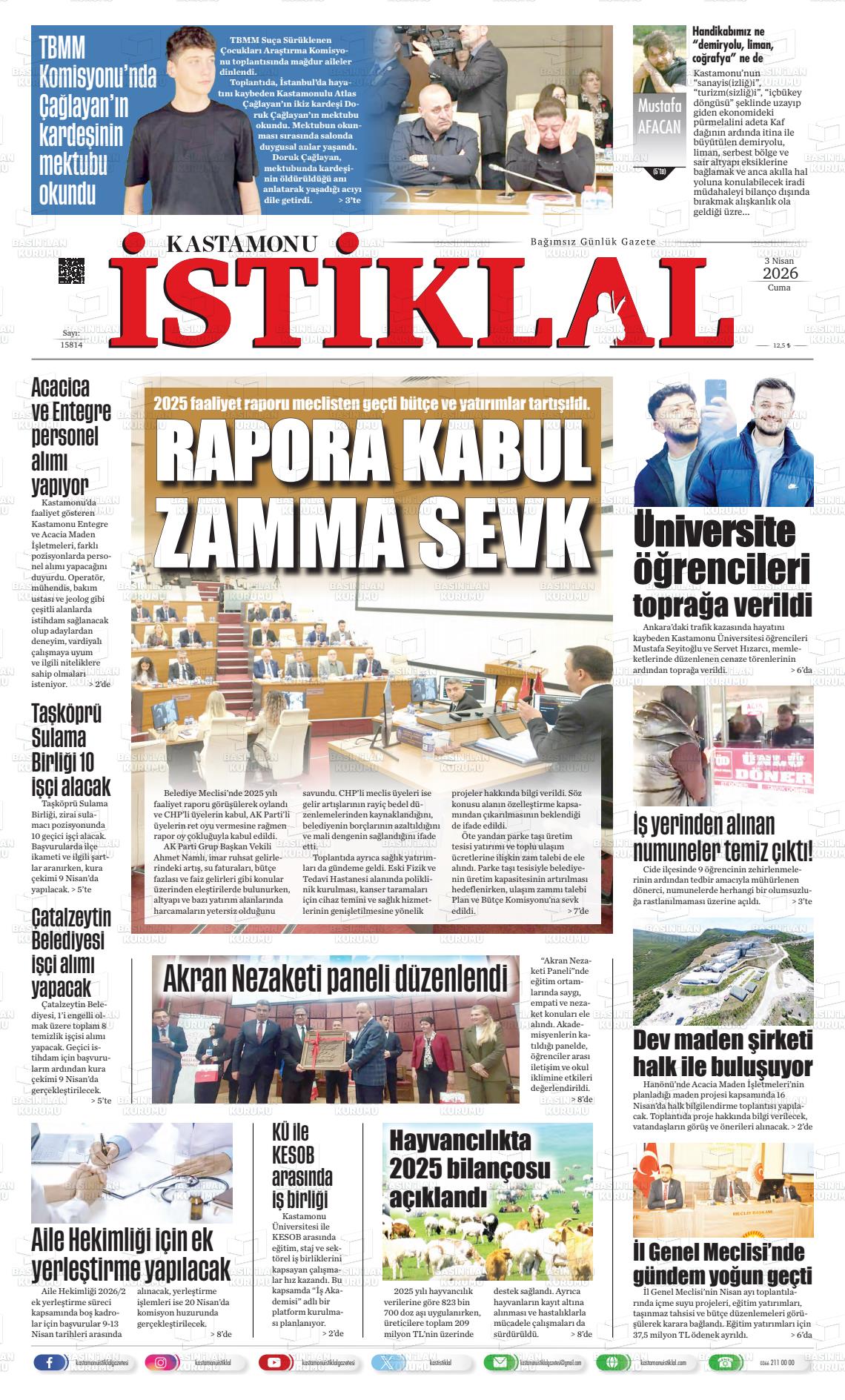 Kastamonu 03.04.2026