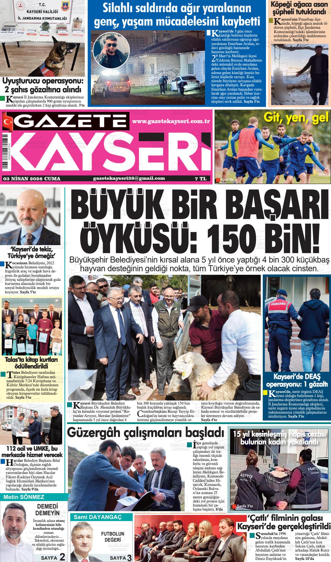 Kayseri Haber 38 03.04.2026