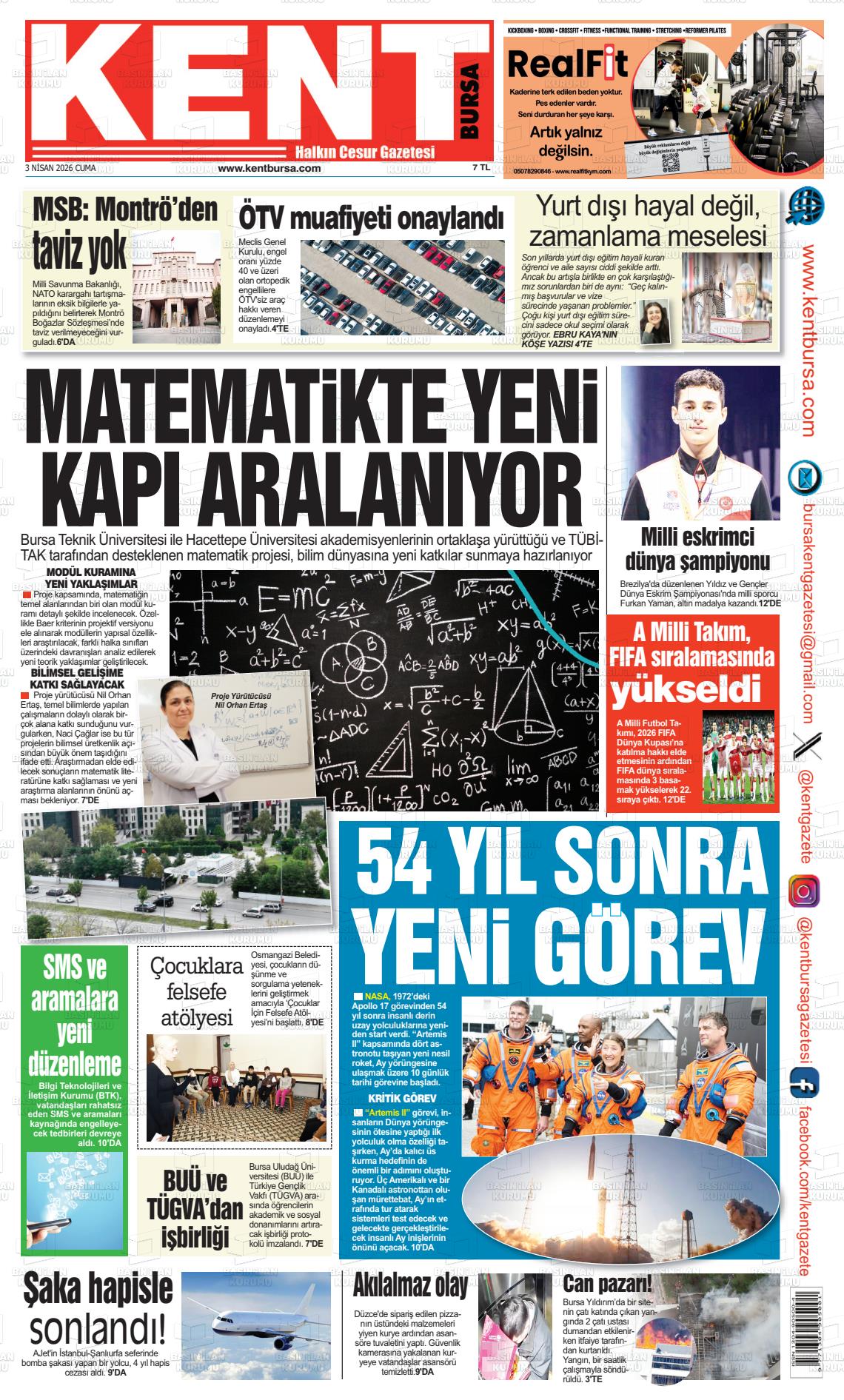 Bursa Kent 03.04.2026