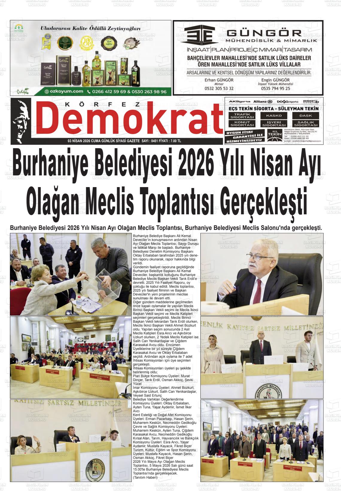 Balikesir Korfezdemokrat 03.04.2026