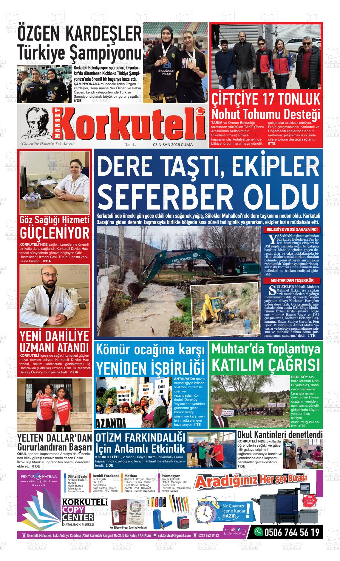 Antalya Korkutelimanset 03.04.2026