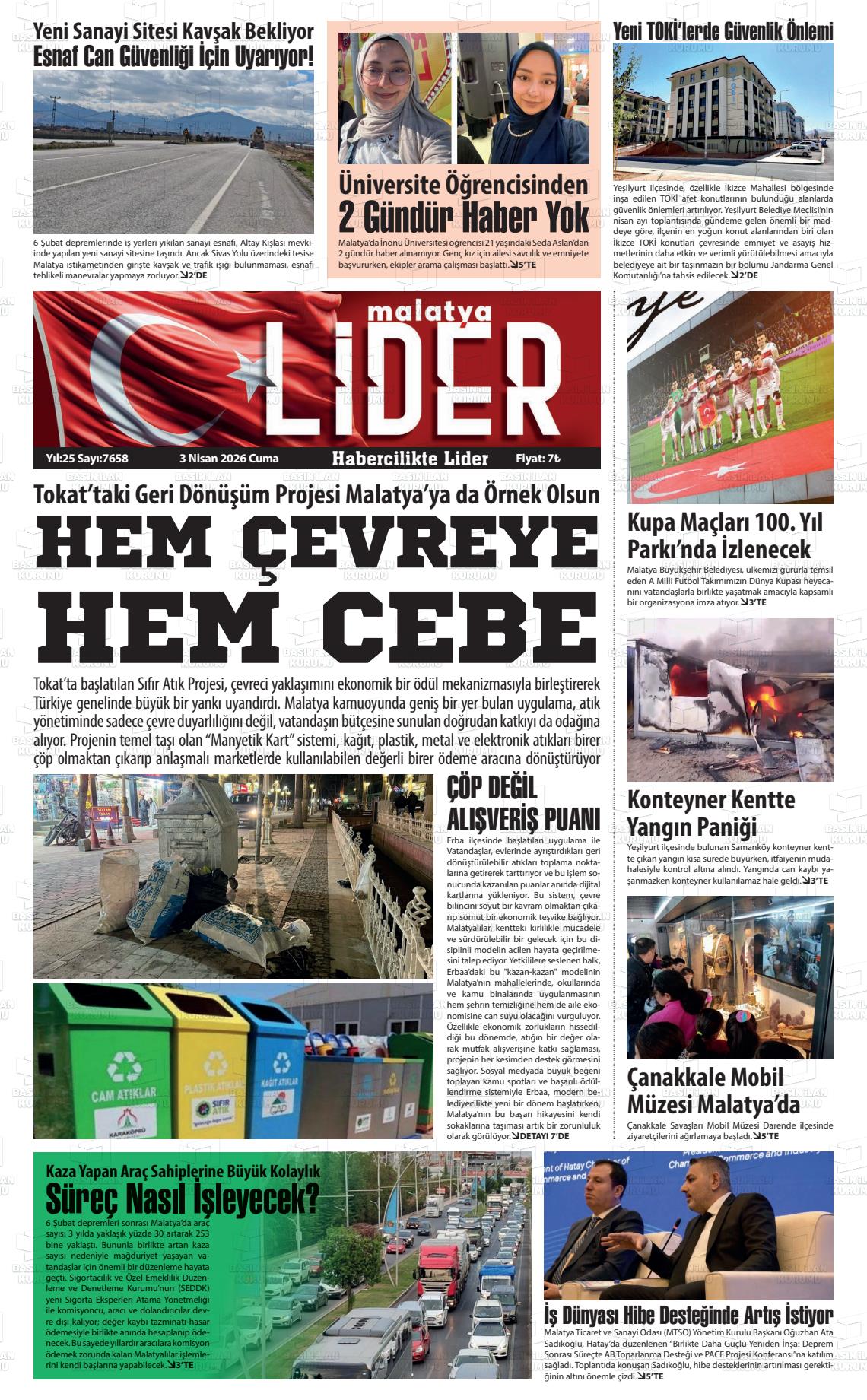 Malatya Sonsoz 03.04.2026