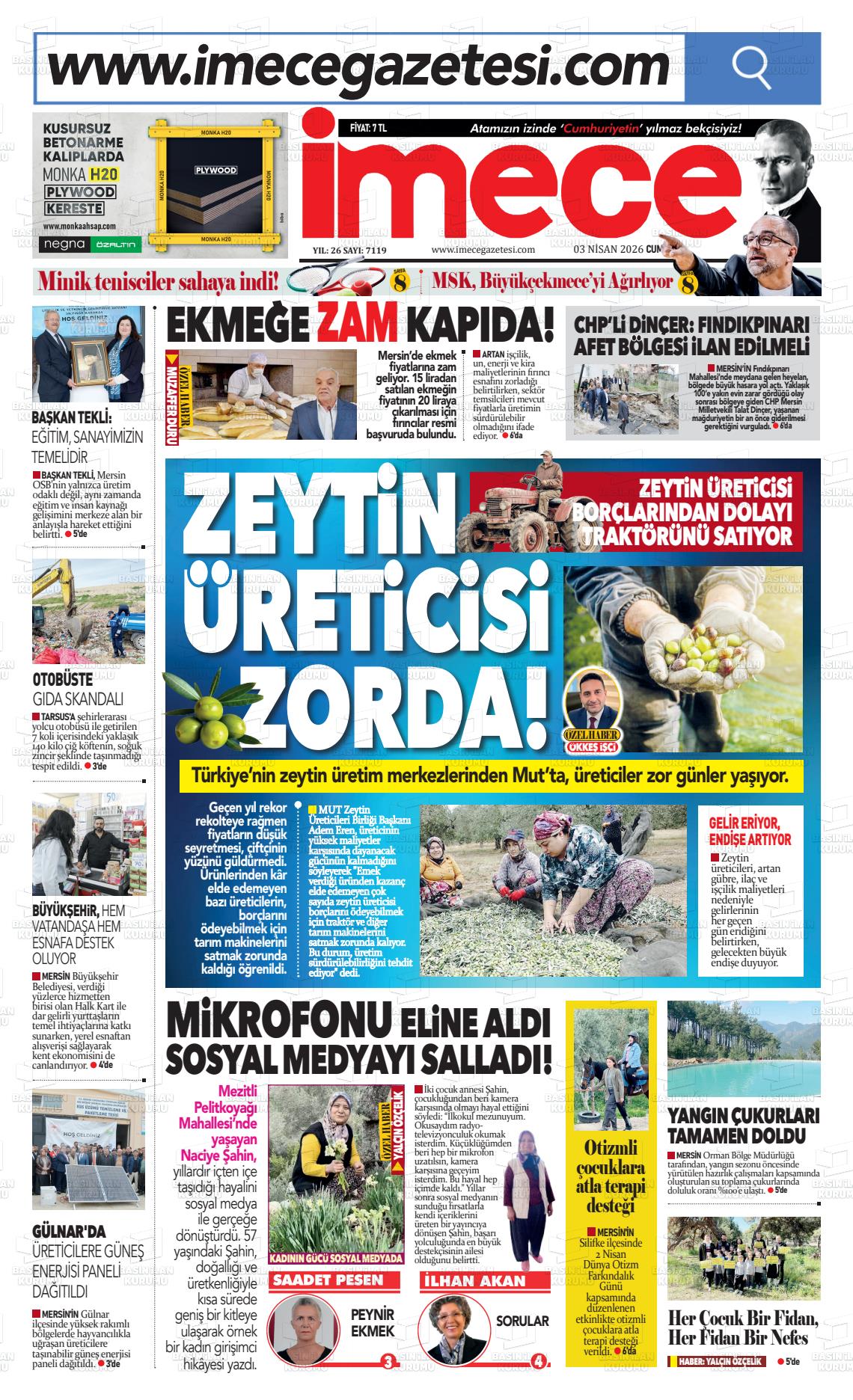 Mersin Imece 03.04.2026