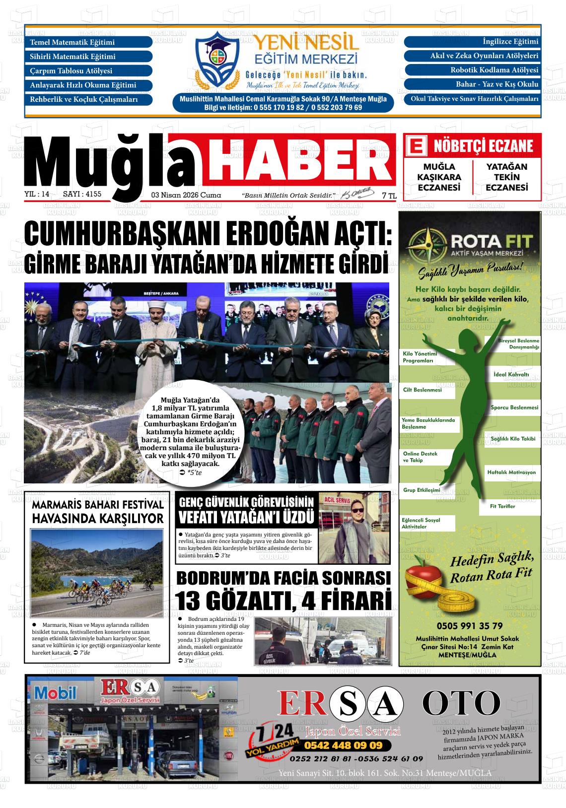 Mugla Haber 03.04.2026