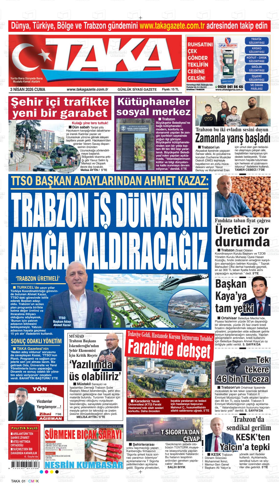 Trabzon Taka 03.04.2026