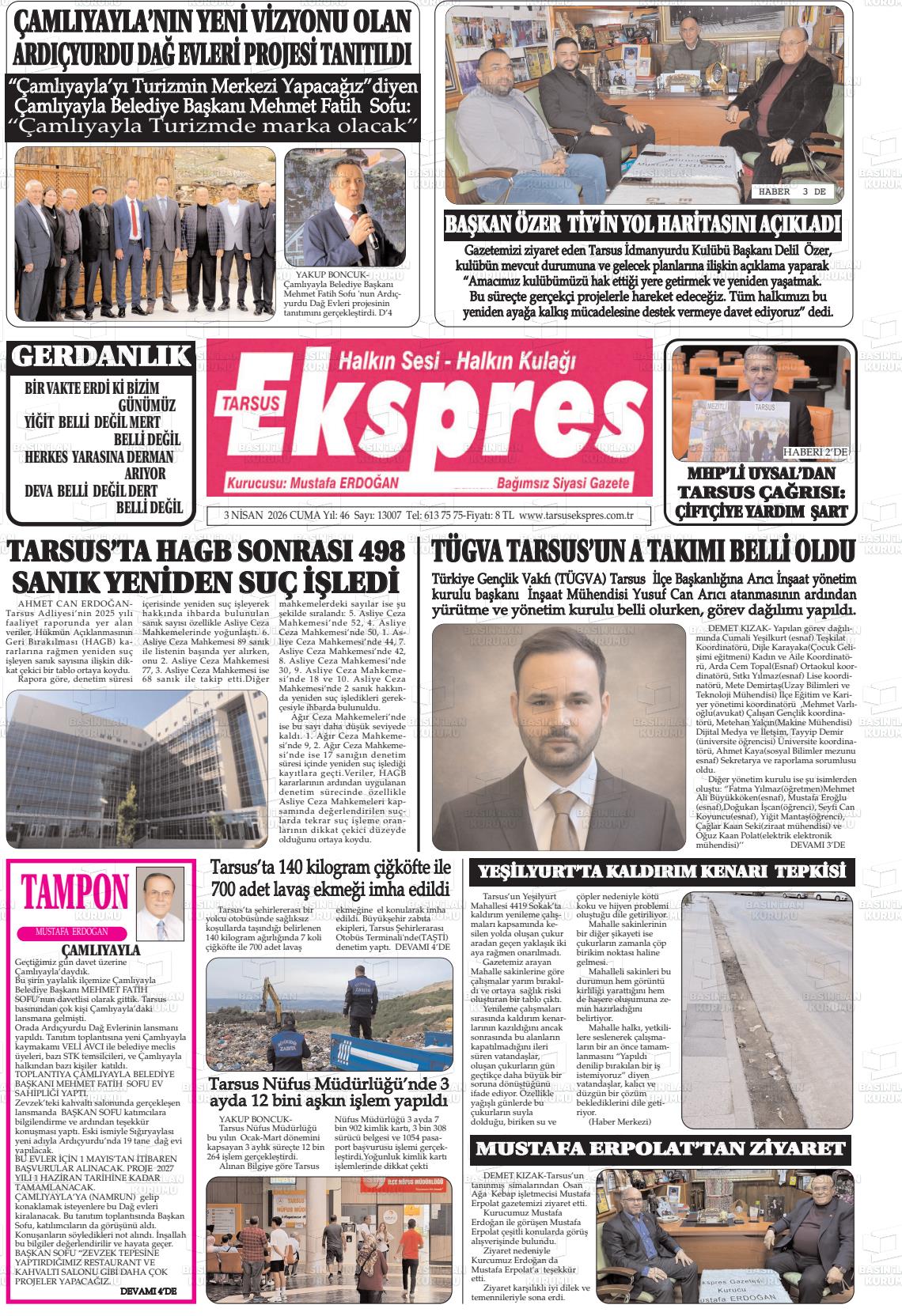 Mersin Tarsusekspres 03.04.2026