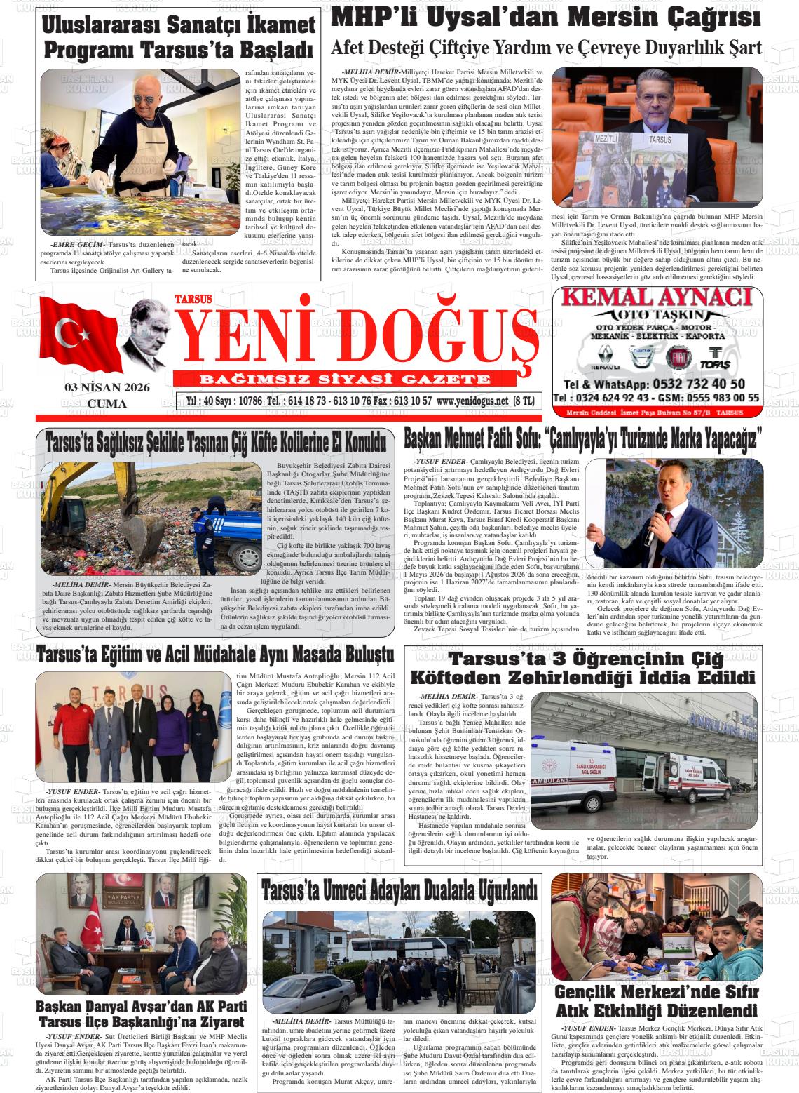 Mersin Tarsusyenidogus 03.04.2026