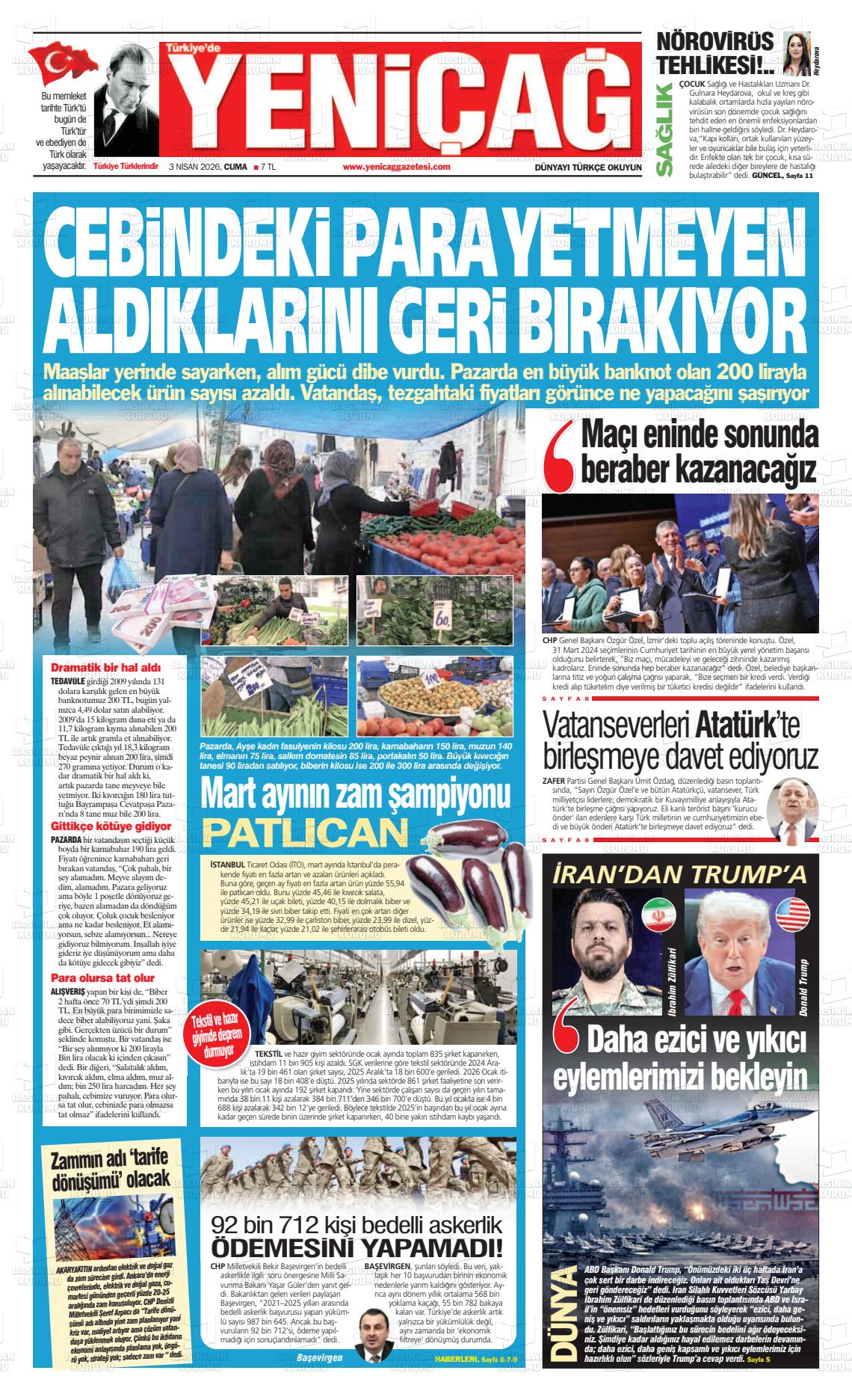 Istanbul Turkiyedeyenicag 03.04.2026