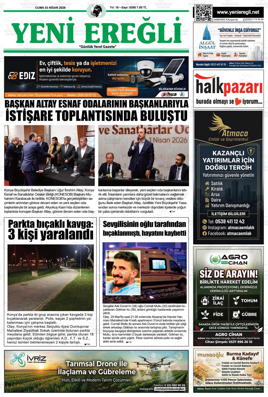 Konya Yenieregli 03.04.2026