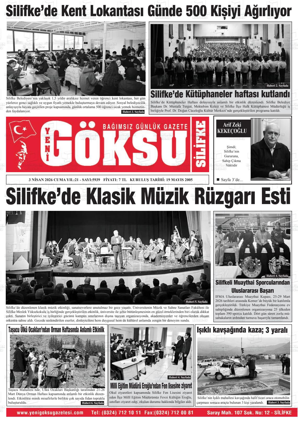 Mersin Yenigoksu 03.04.2026