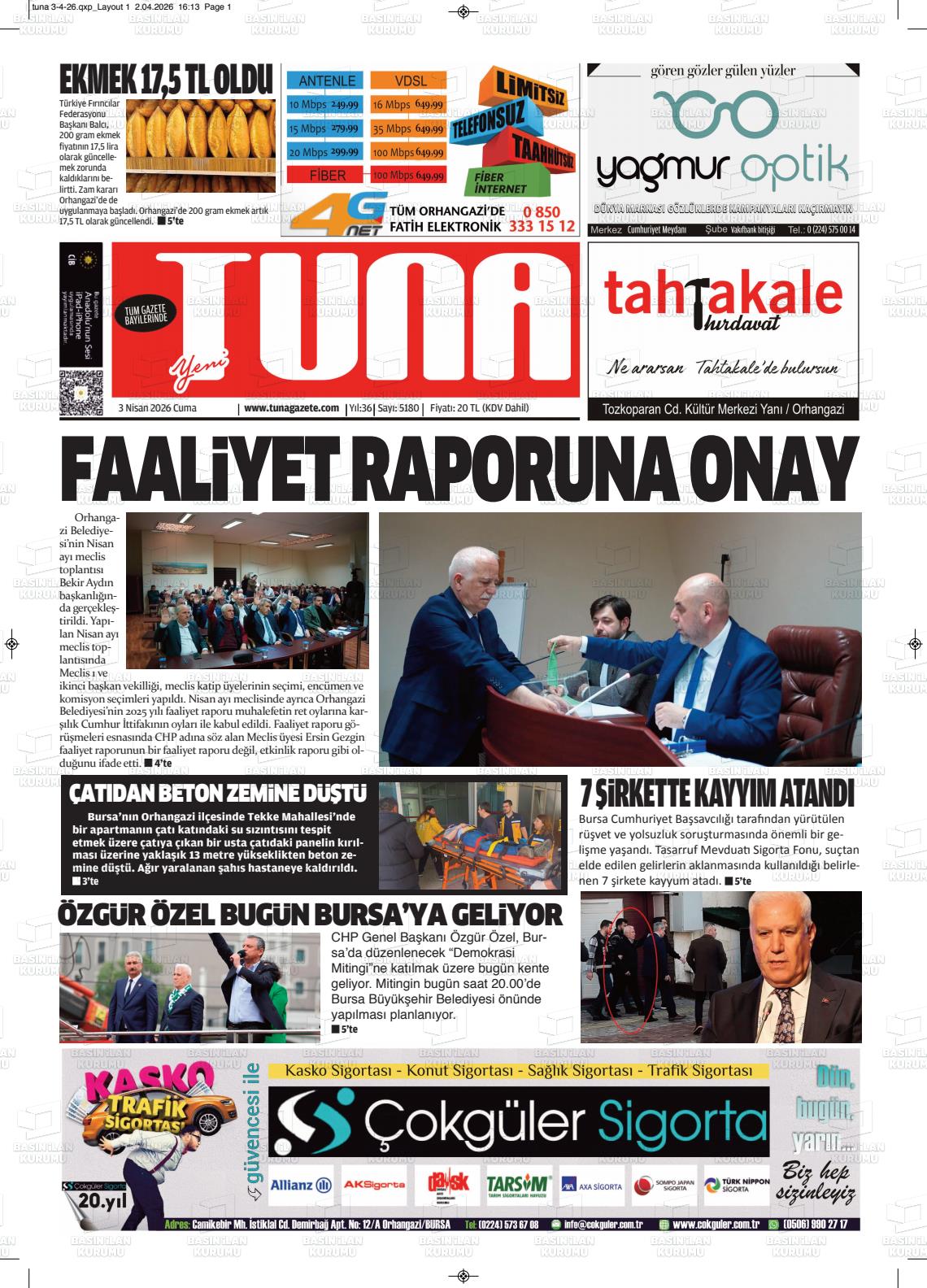 Izmir Yenigun 03.04.2026