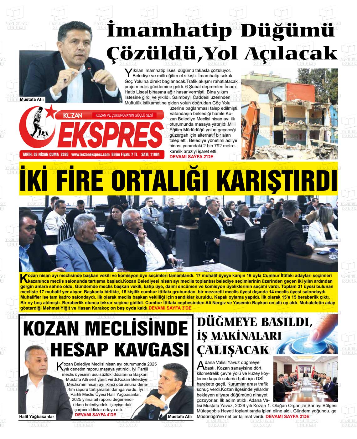 Adana Yenihursoz 03.04.2026