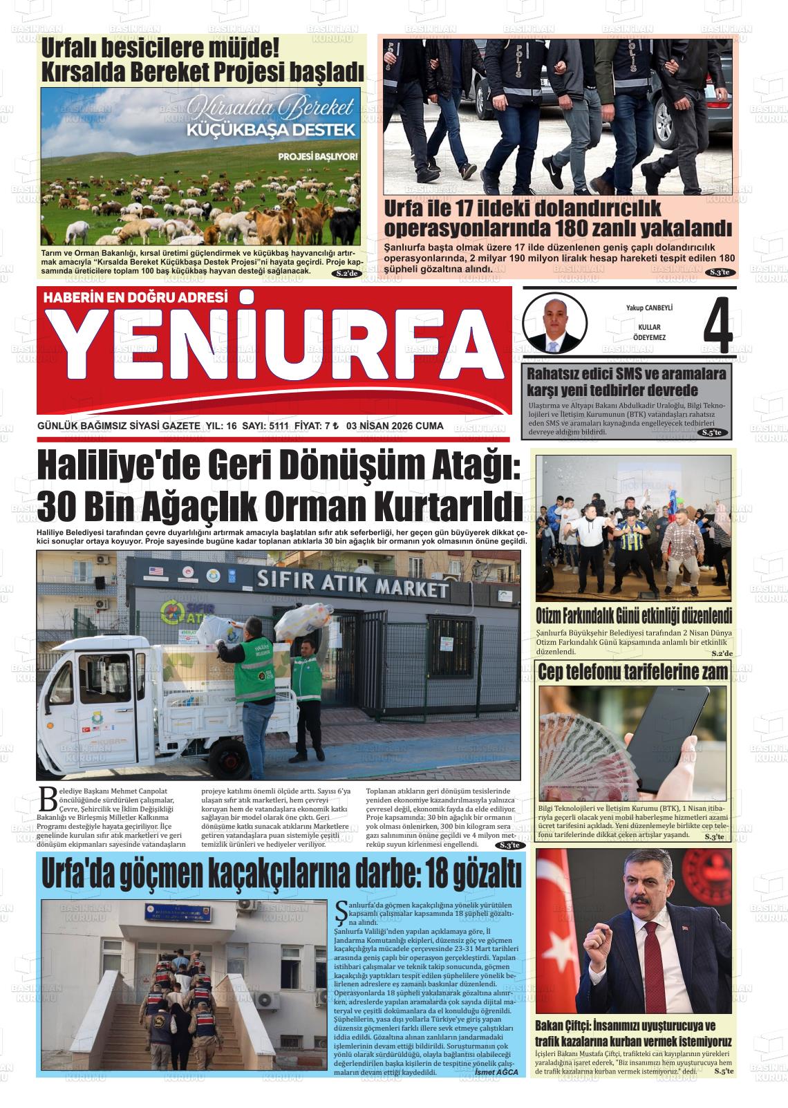 Sanliurfa Yeniurfa 03.04.2026
