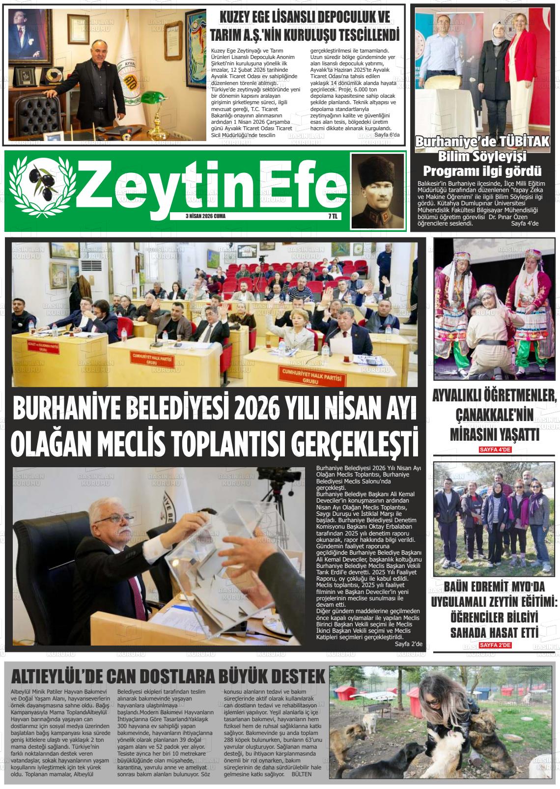 Balikesir Zeytinefe 03.04.2026