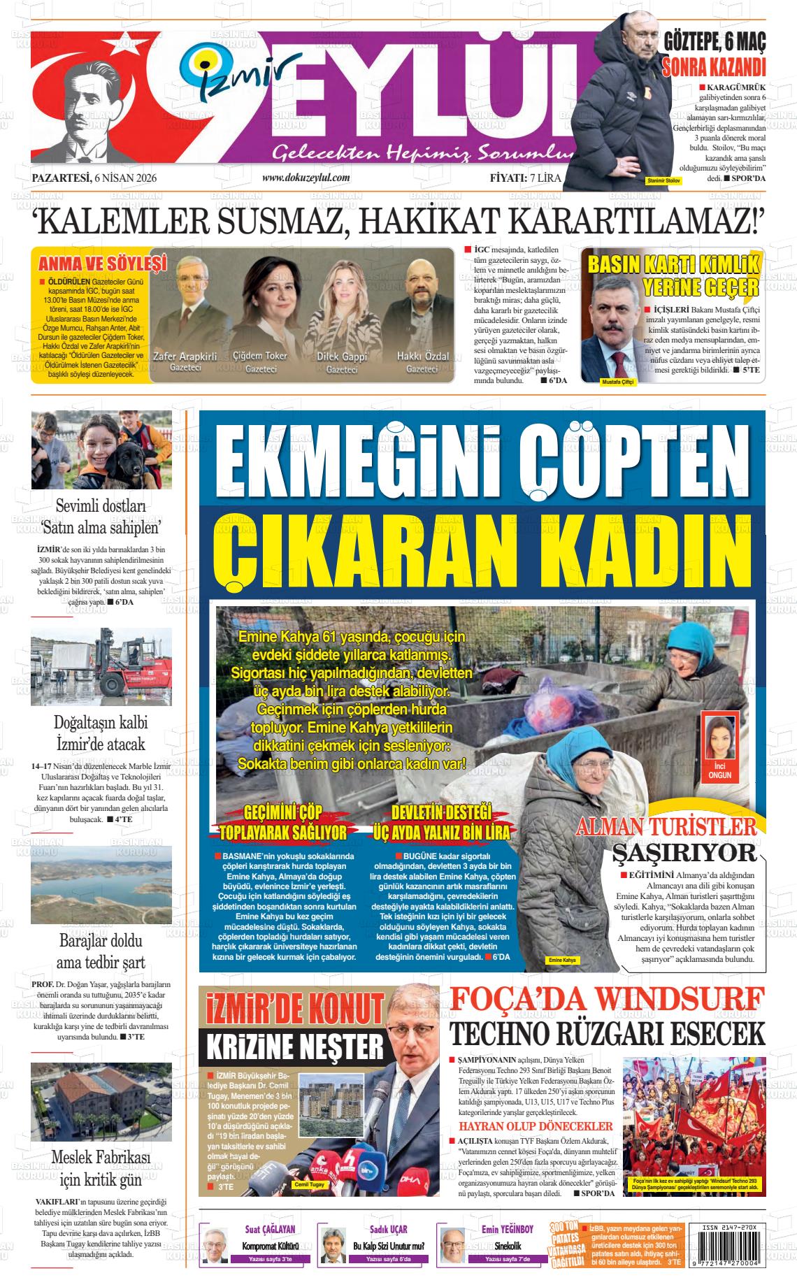 Izmir 9 Eylul 06.04.2026