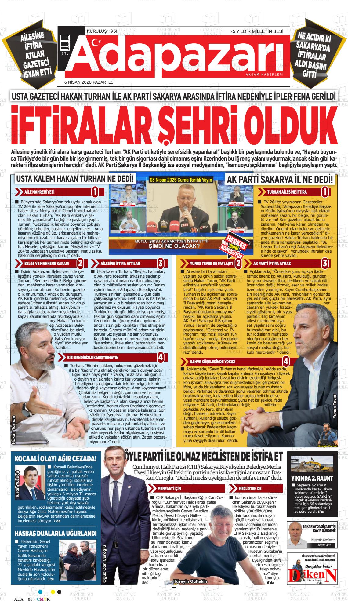 Sakarya Adapazariaksamhaberleri 06.04.2026