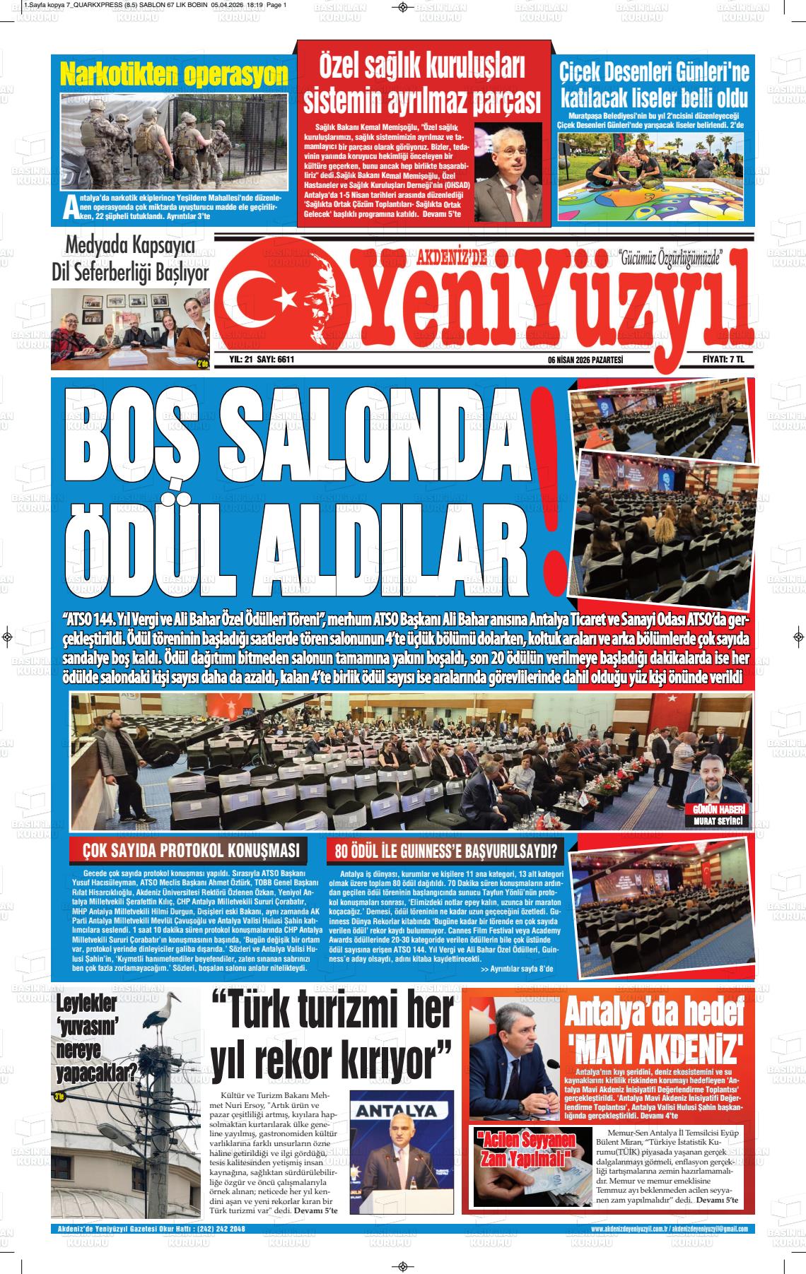 Antalya Akdenizdeyeniyuzyil 06.04.2026