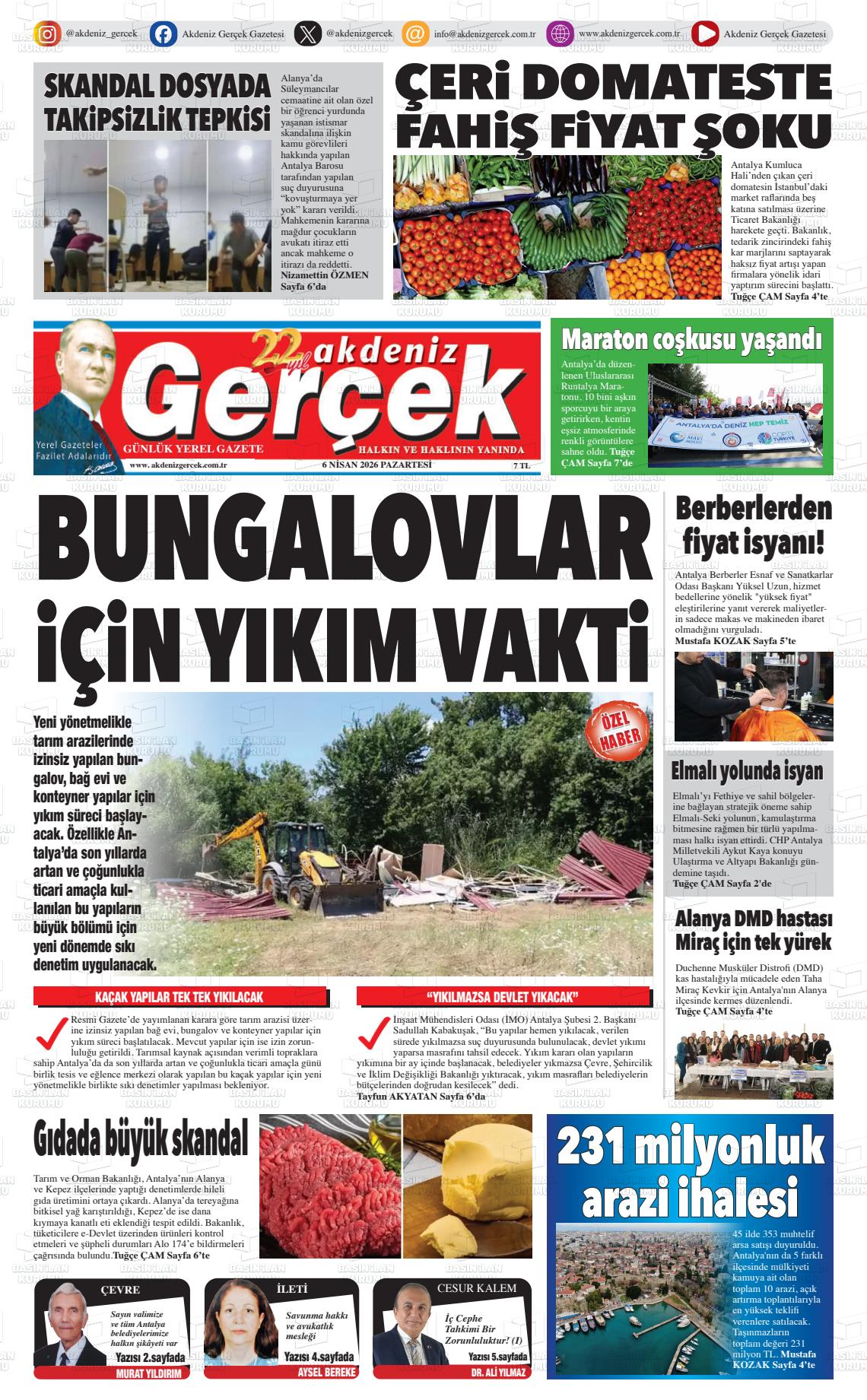 Antalya Akdenizgercek 06.04.2026