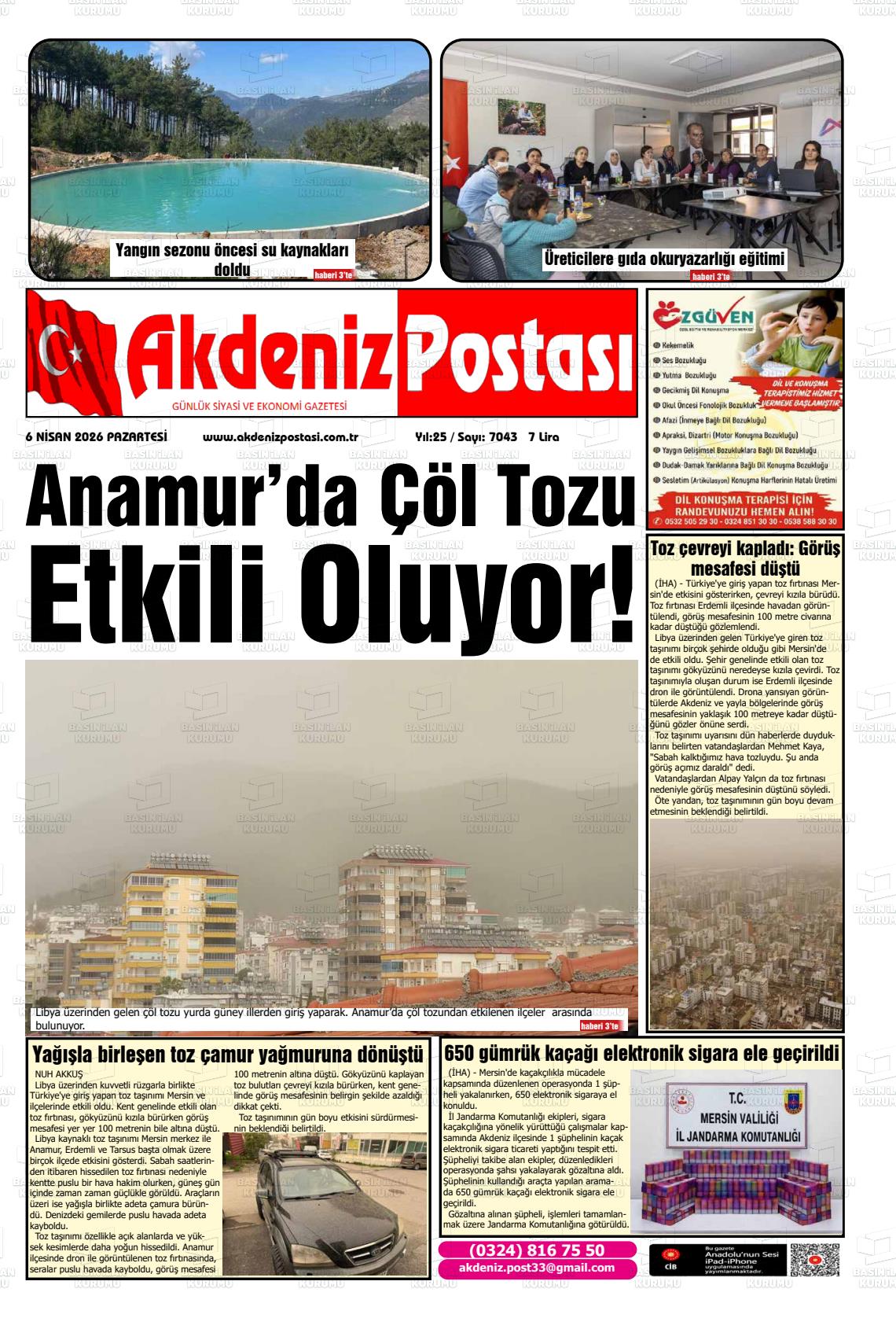 Mersin Akdenizpostasi 06.04.2026