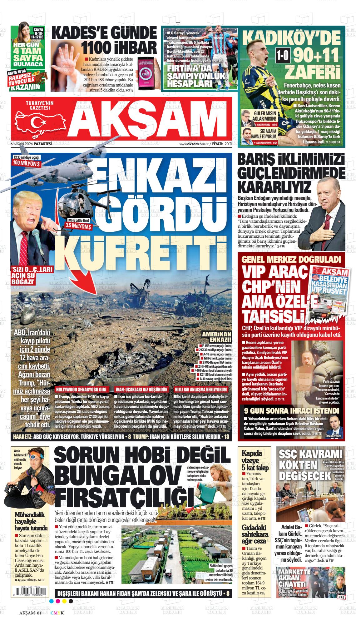 Akşam Gazetesi 06.04.2026