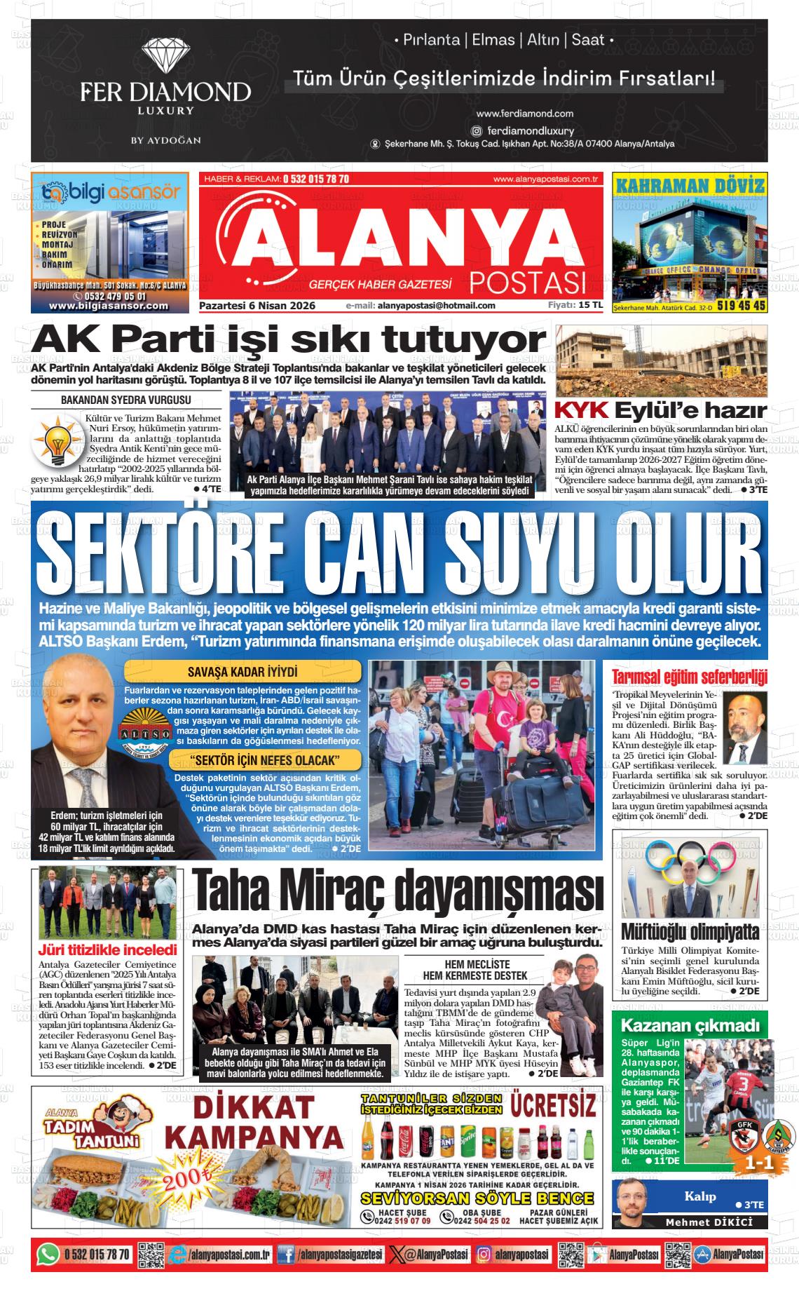 Antalya Alanyapostasi 06.04.2026