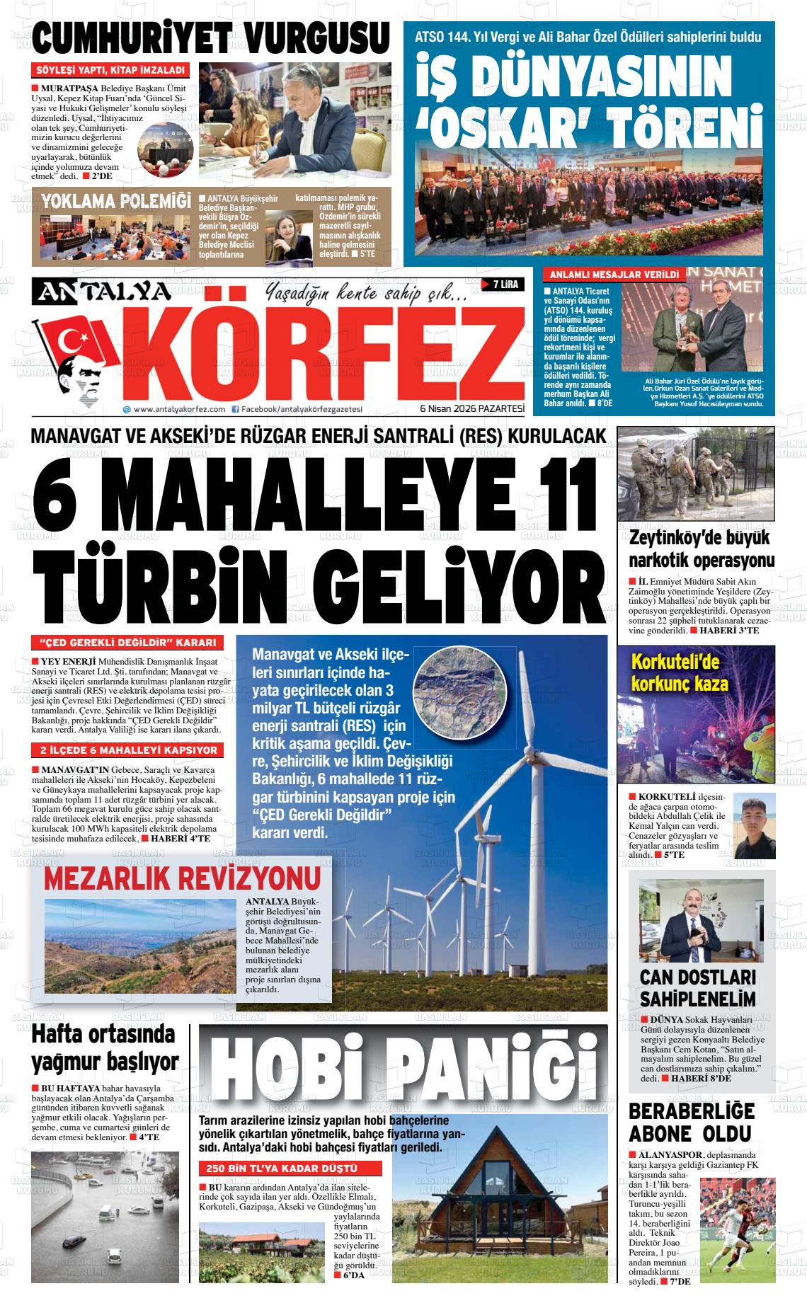 Antalya Korfez 06.04.2026