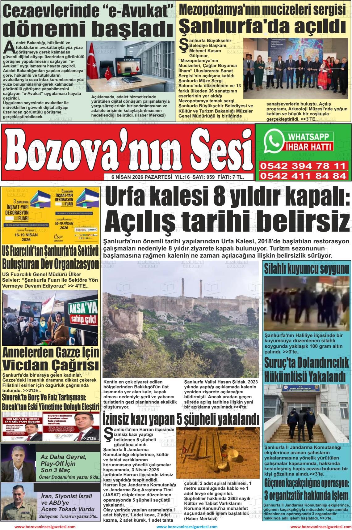 Sanliurfa Bozovaninsesi 06.04.2026