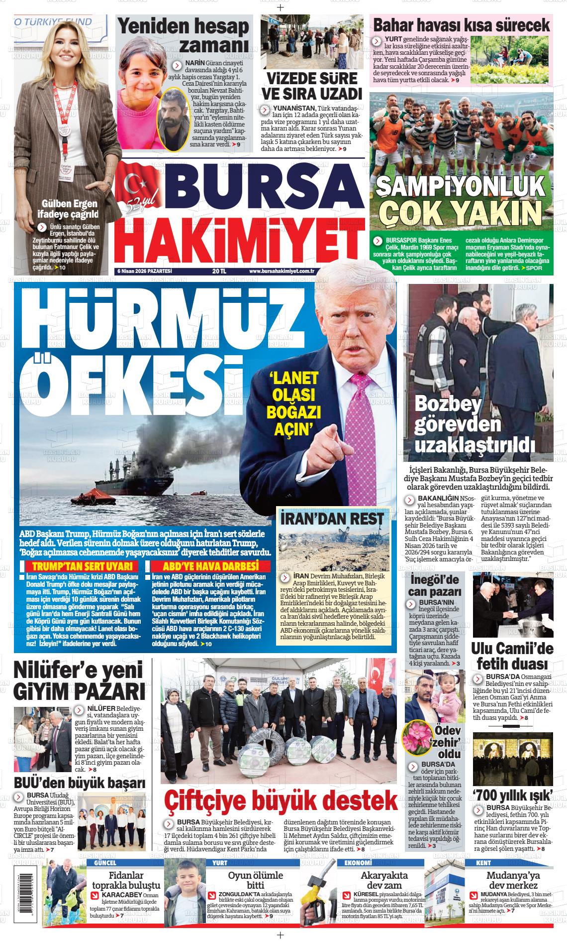 Bursa Hakimiyet 06.04.2026