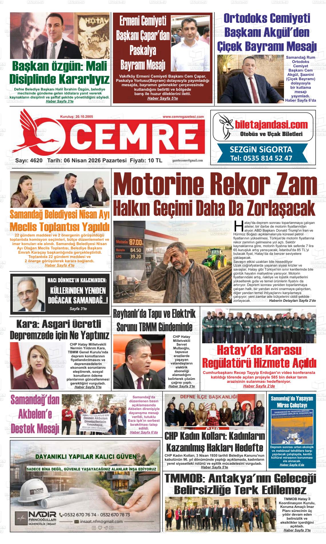 Hatay Cemre 06.04.2026