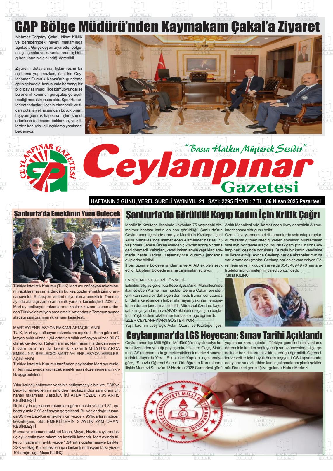 Sanliurfa Ceylanpinar 06.04.2026