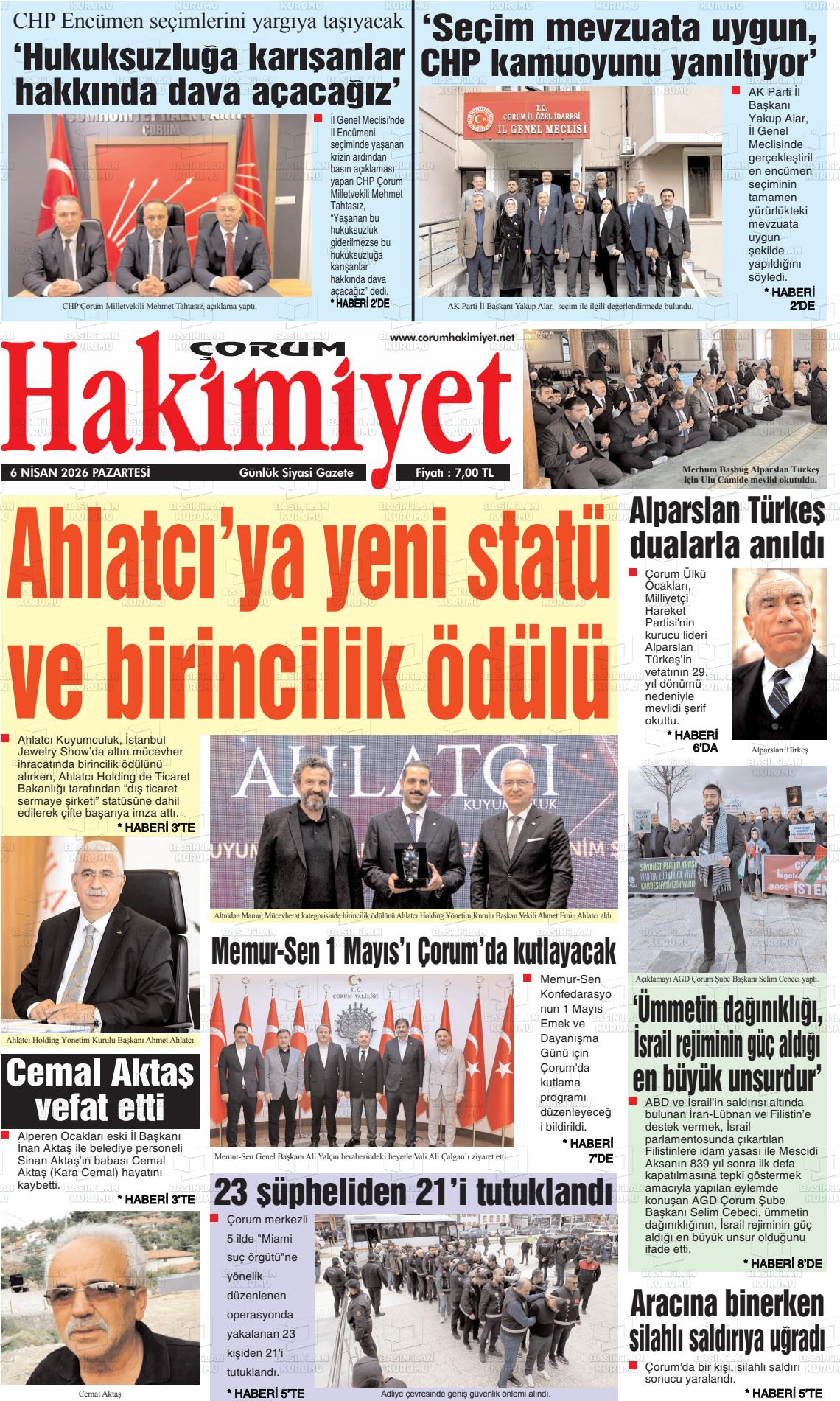Corum Hakimiyet 06.04.2026