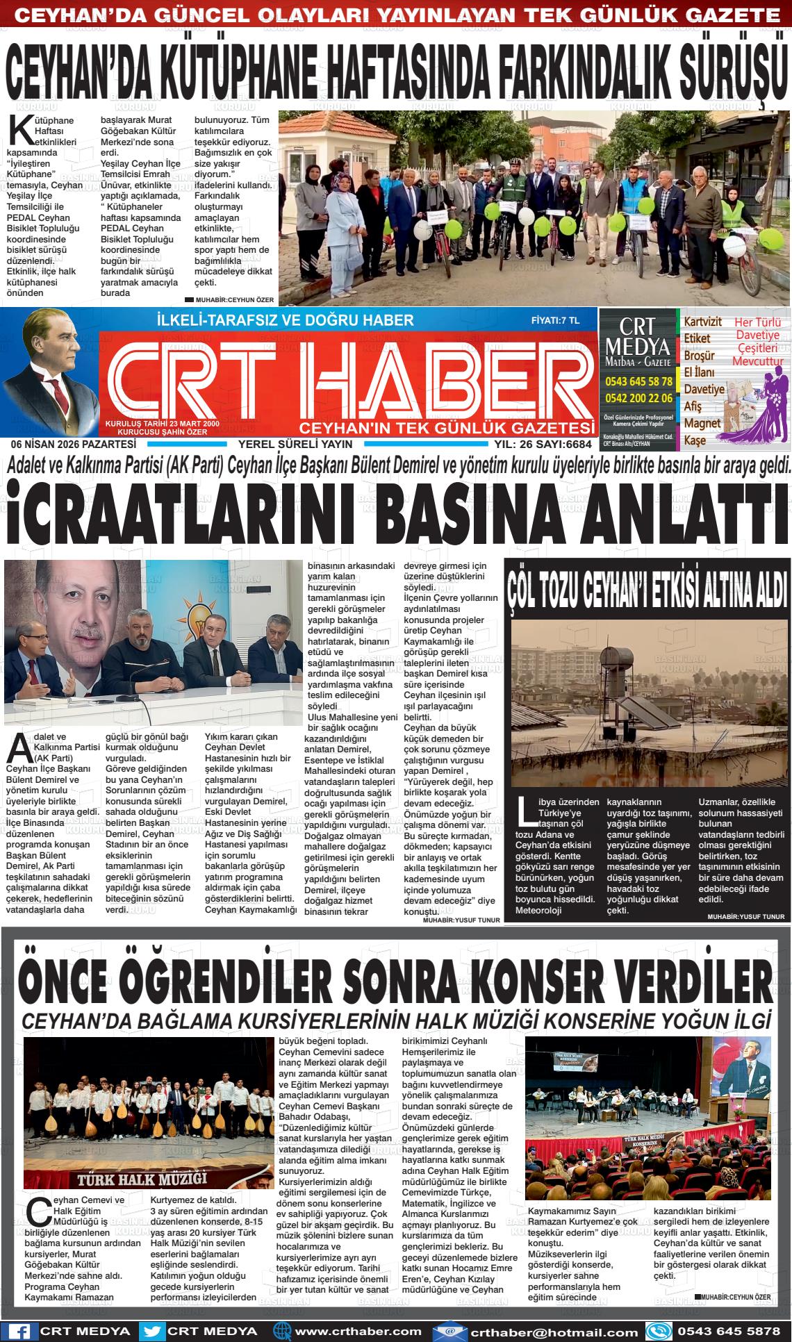 Adana Crthaber 06.04.2026