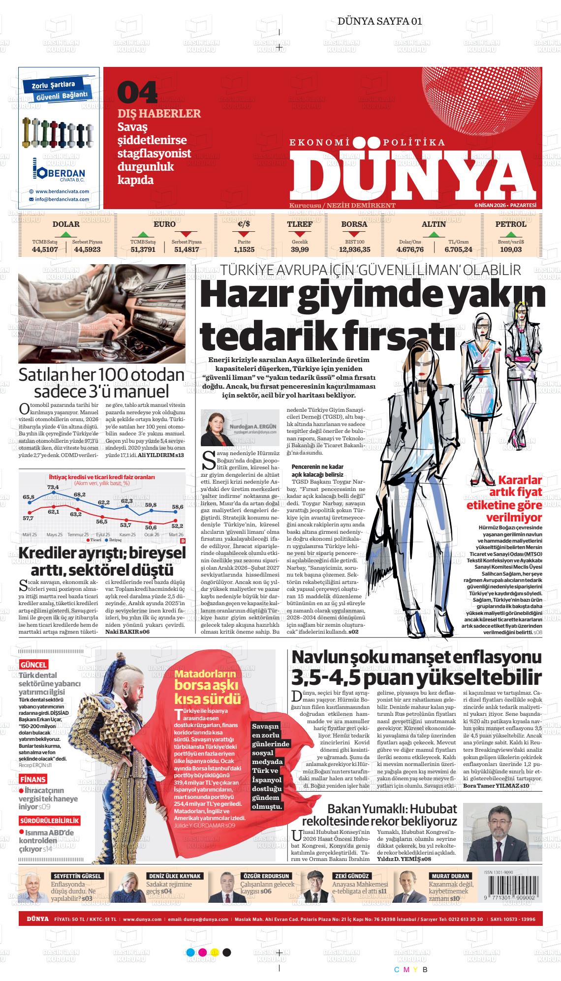Dünya Gazetesi 06.04.2026