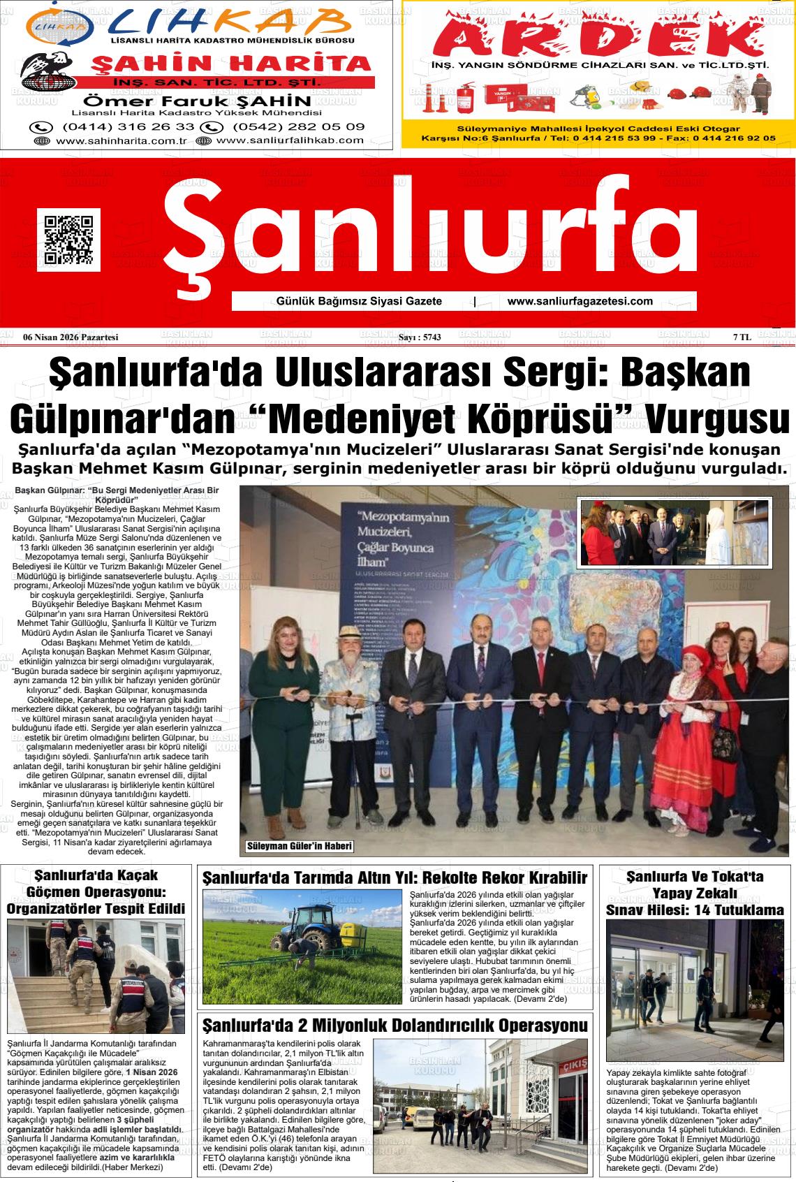 Sanliurfa Dunyadaveturkiyede 06.04.2026
