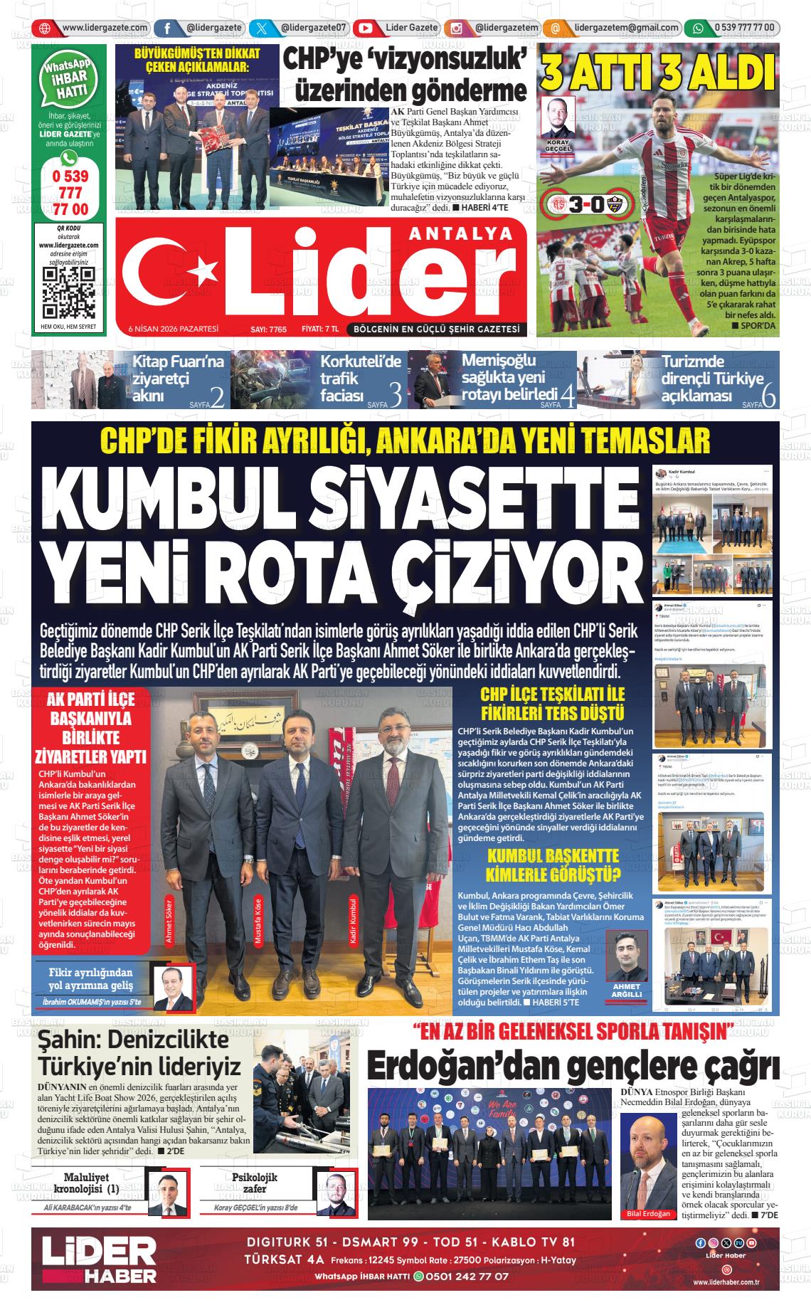 Antalya Gazetebir 06.04.2026