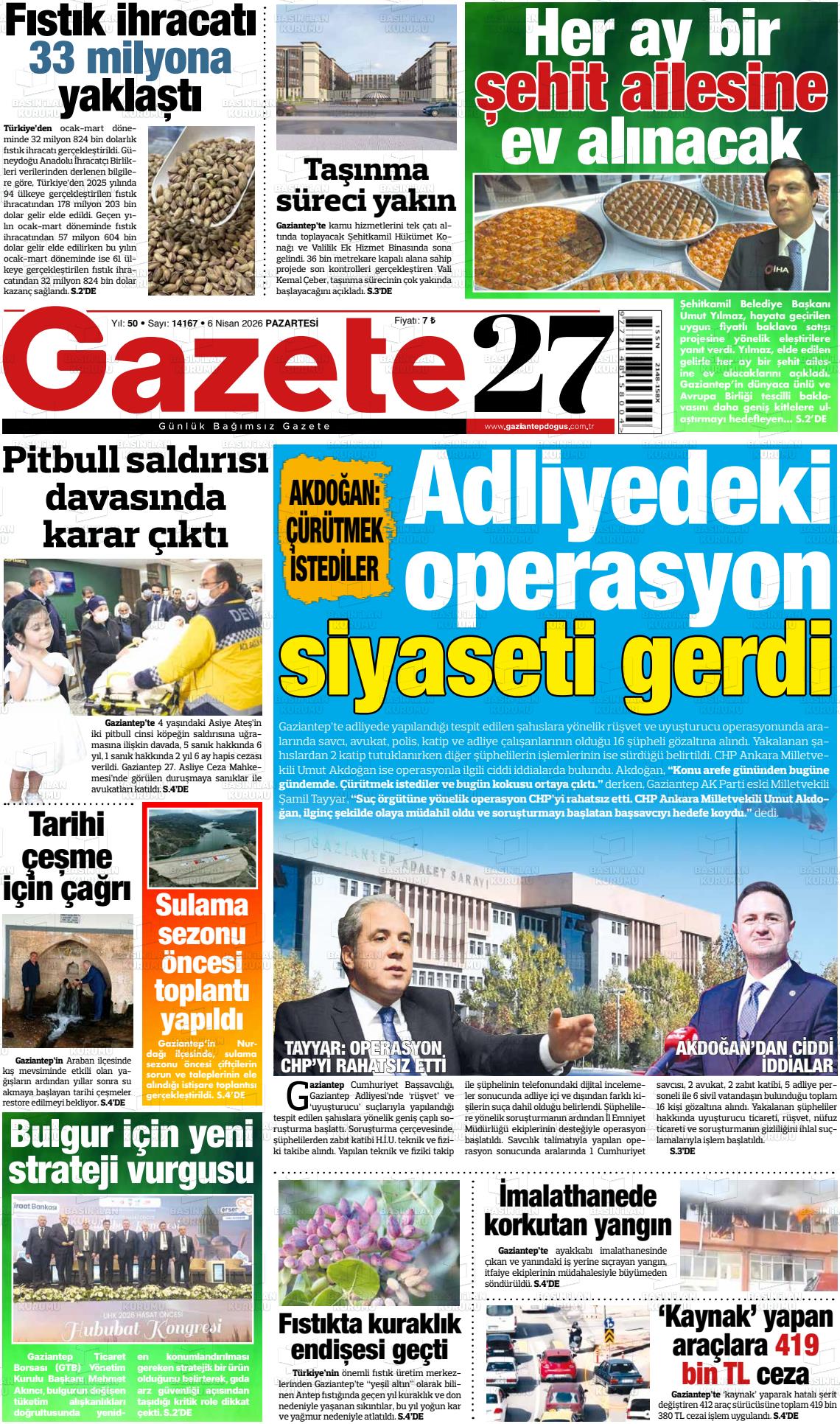 Gaziantep Dogus 06.04.2026