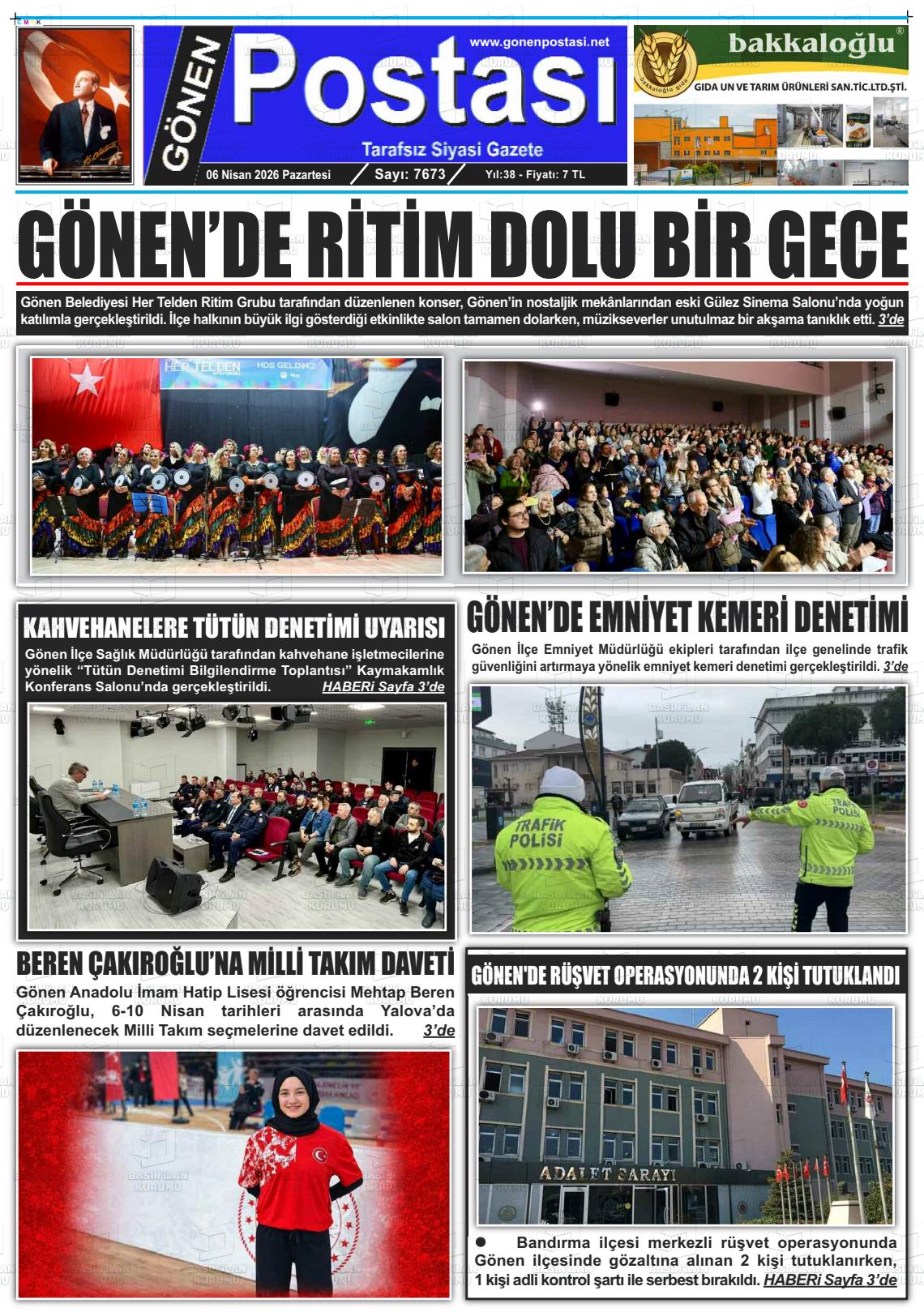 Balikesir Gonenpostasi 06.04.2026