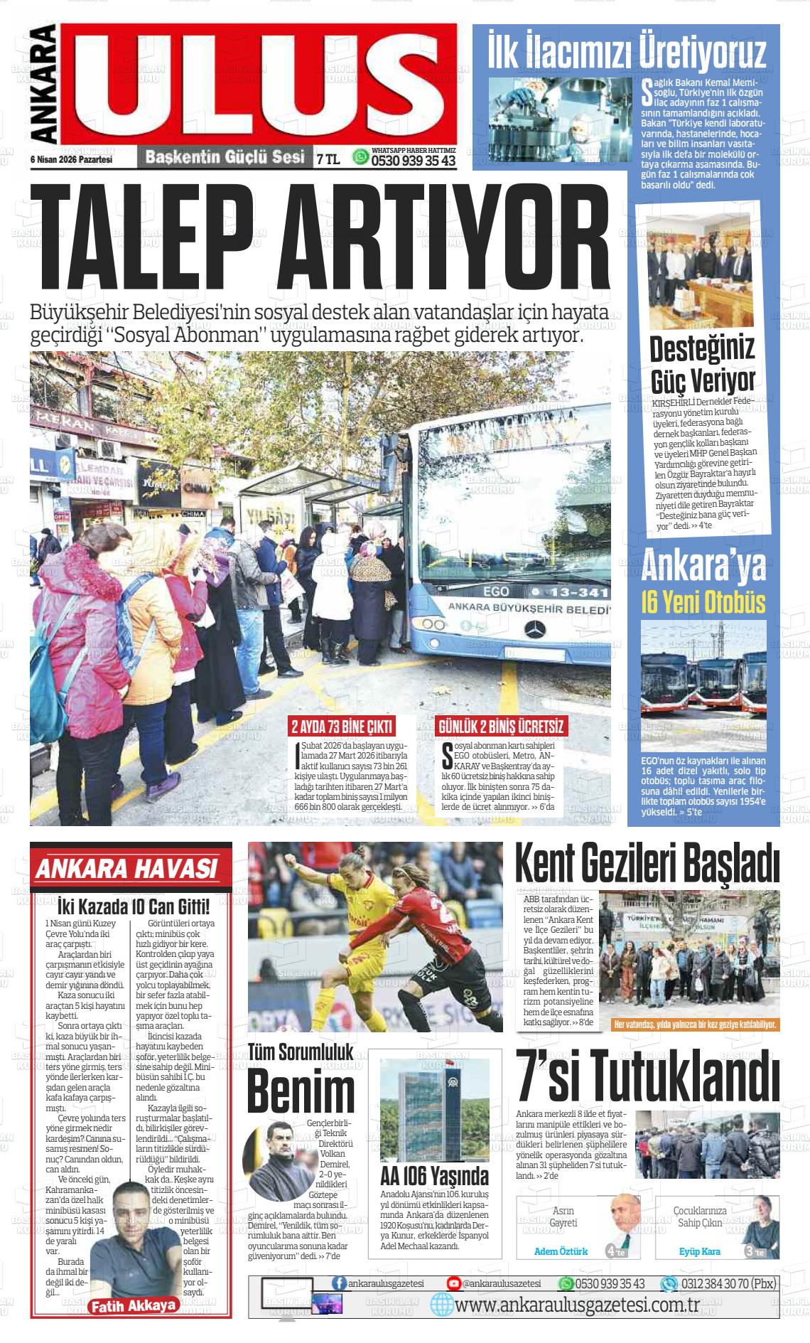 Ankara Habervaktim 06.04.2026