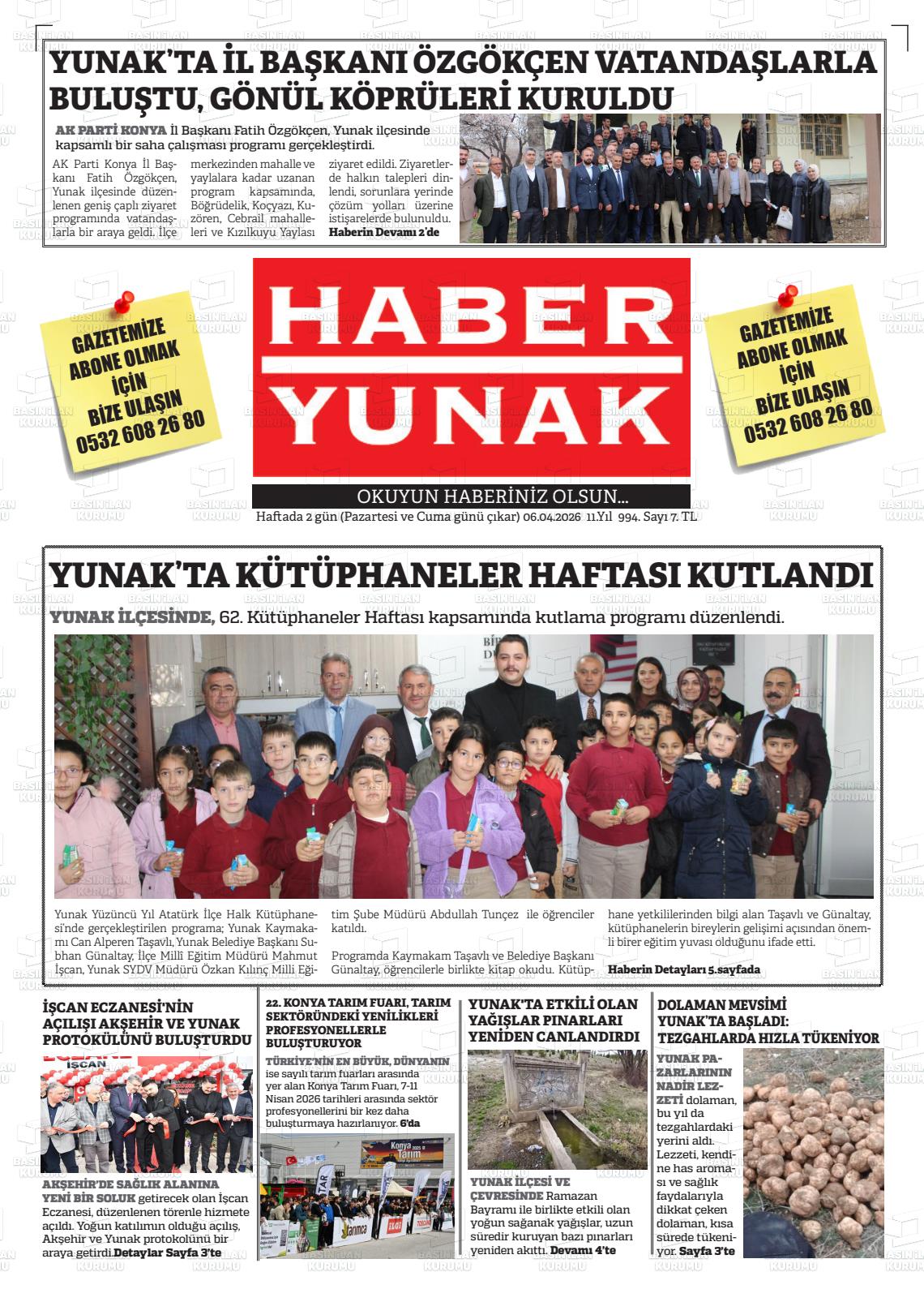Konya Haberyunak 06.04.2026